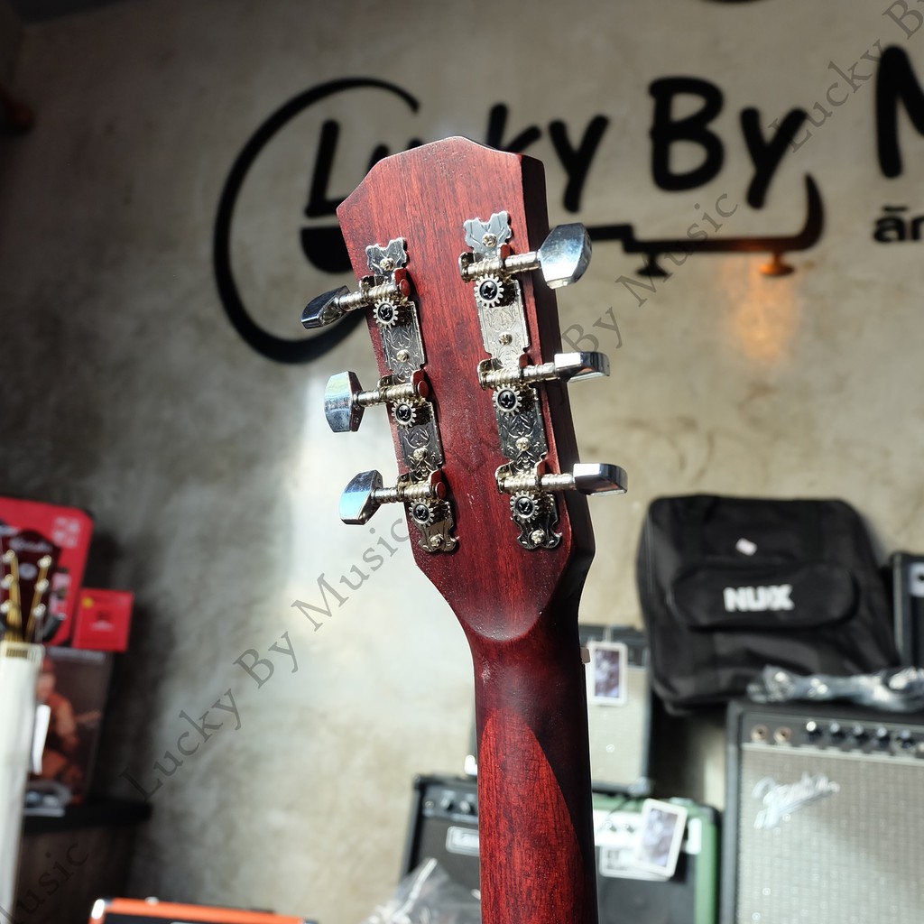 กีต้าร์โปร่งไฟฟ้า 41 นิ้ว Passion รุ่น Retro ฟรี กระเป๋า/คาโป้/สายแจ๊ค/ปิ๊ก2อัน/ใบคอร์ด/ประแจ/ปิ๊กกาดแดง