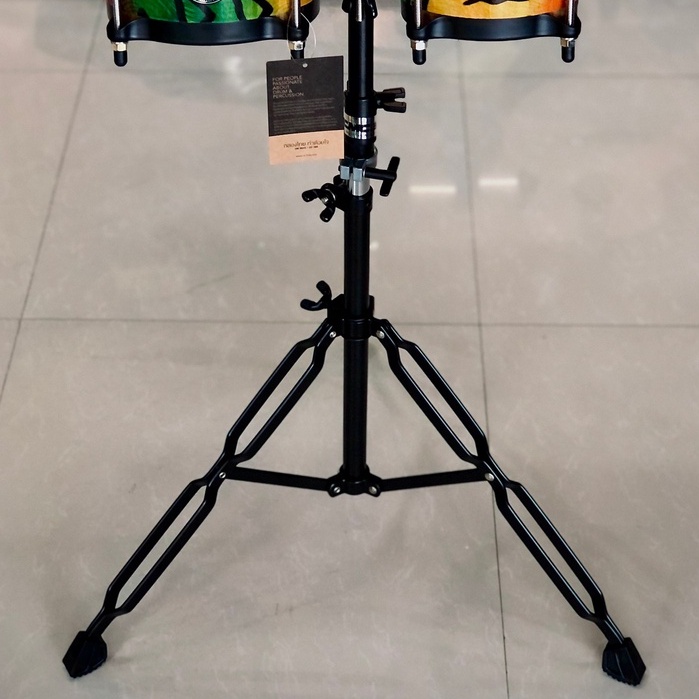 กลองบองโก้ CMC ลายสุดชิค ทำจากหนังแท้อย่างดี ดังชัดเจนทุกจังหวะ เลือกเซตขาตั้งได้ ฟรี ประแจ