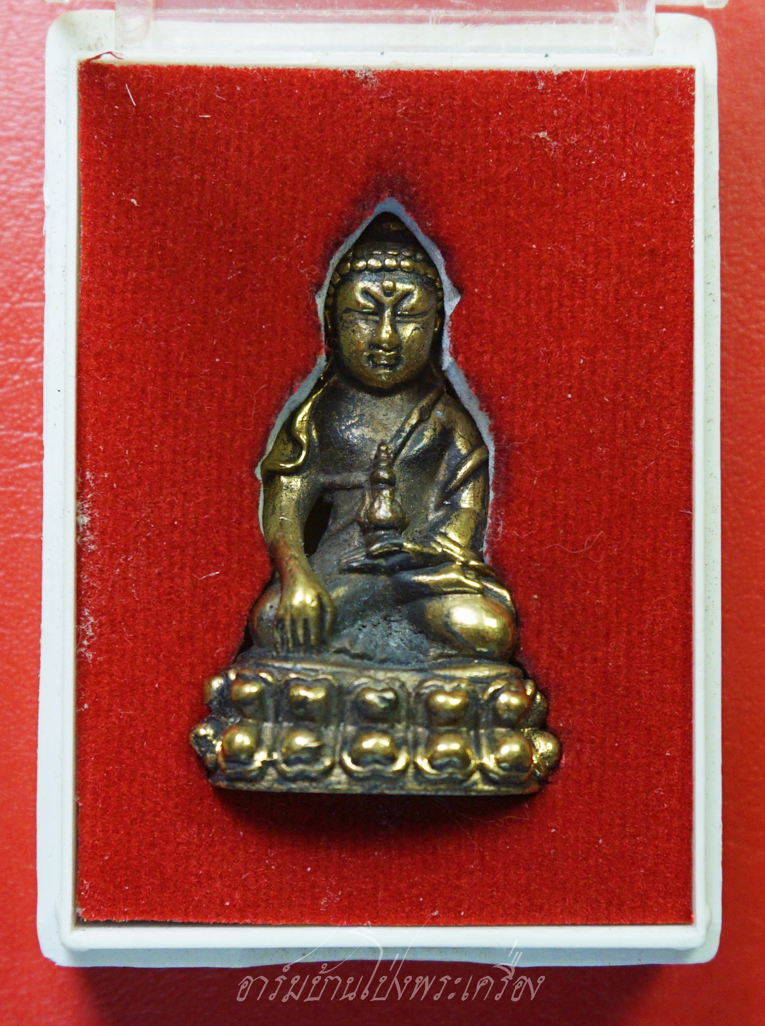 พระกริ่ง วัดเก่าต้นมะค่า เนื้อฝาบาตร(องค์ที่1)