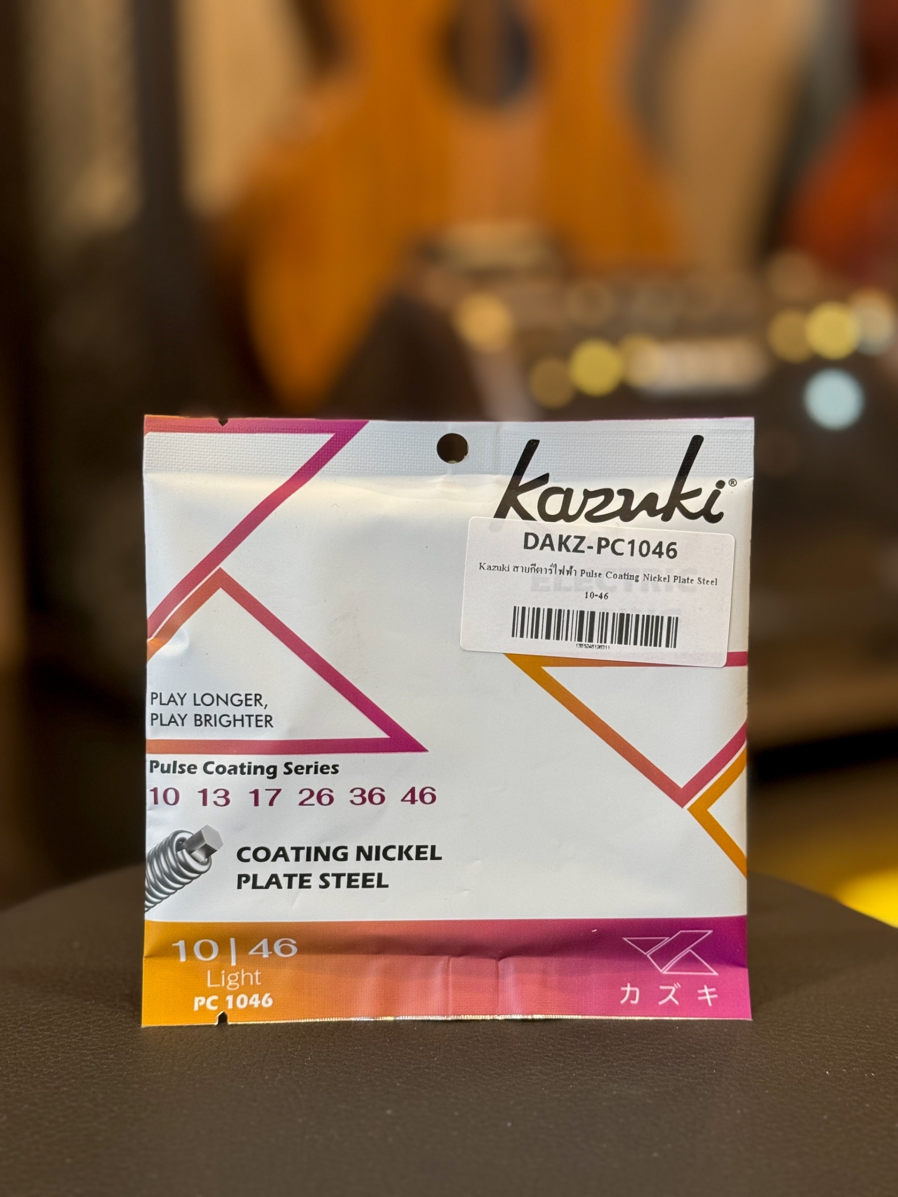 สายกีตาร์ไฟฟ้า Kazuki Pulse Coating Series PC 1046 เบอร์ 10-46 Electric String