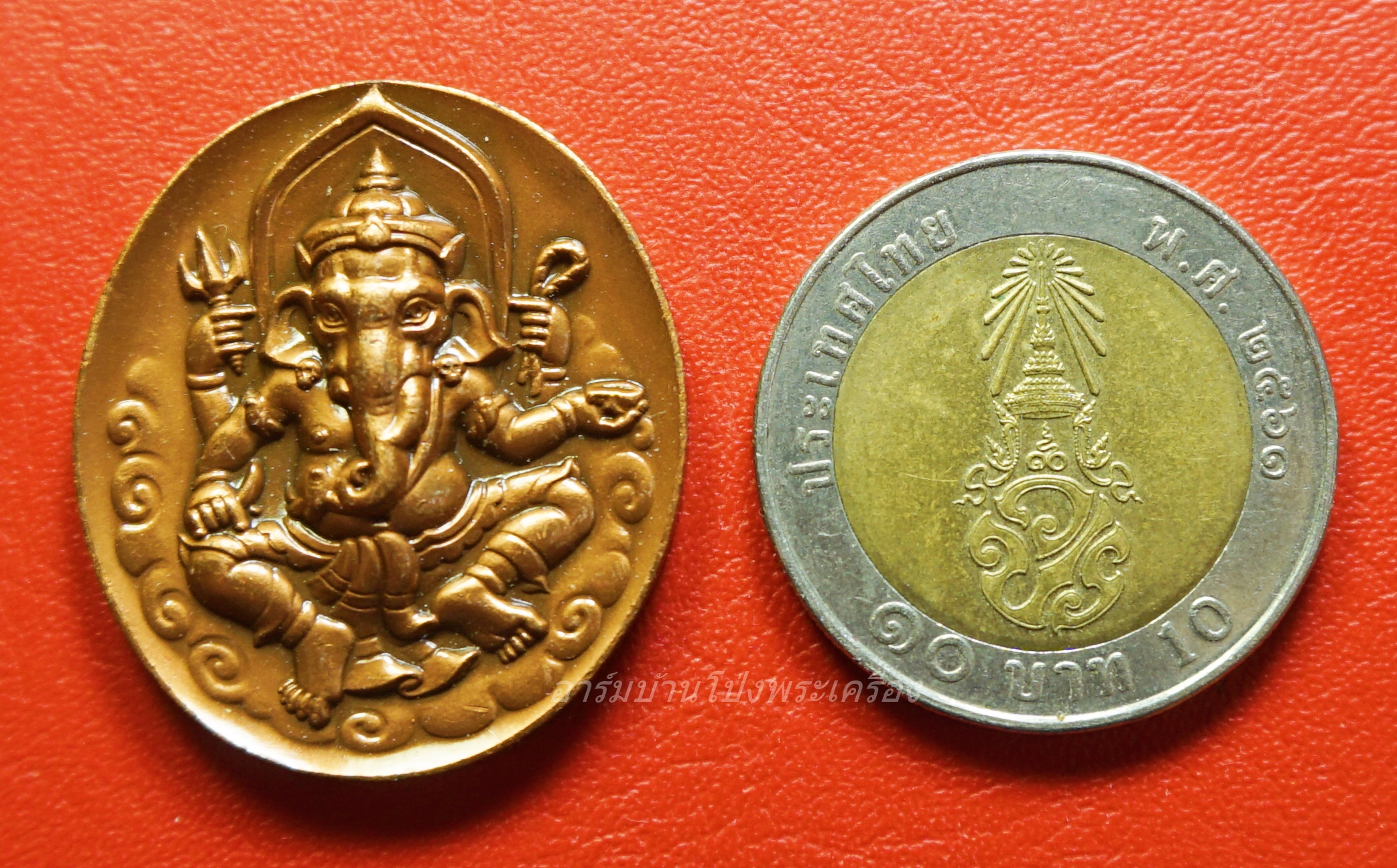 พระพิฆเนศร สำนักช่างสิบหมู่ กรมศิลปากร หลังสัญลักษณ์โอม ปี๒๕๓๙ พิธีใหญ่ วัดพระแก้ว(องค์ที่2)