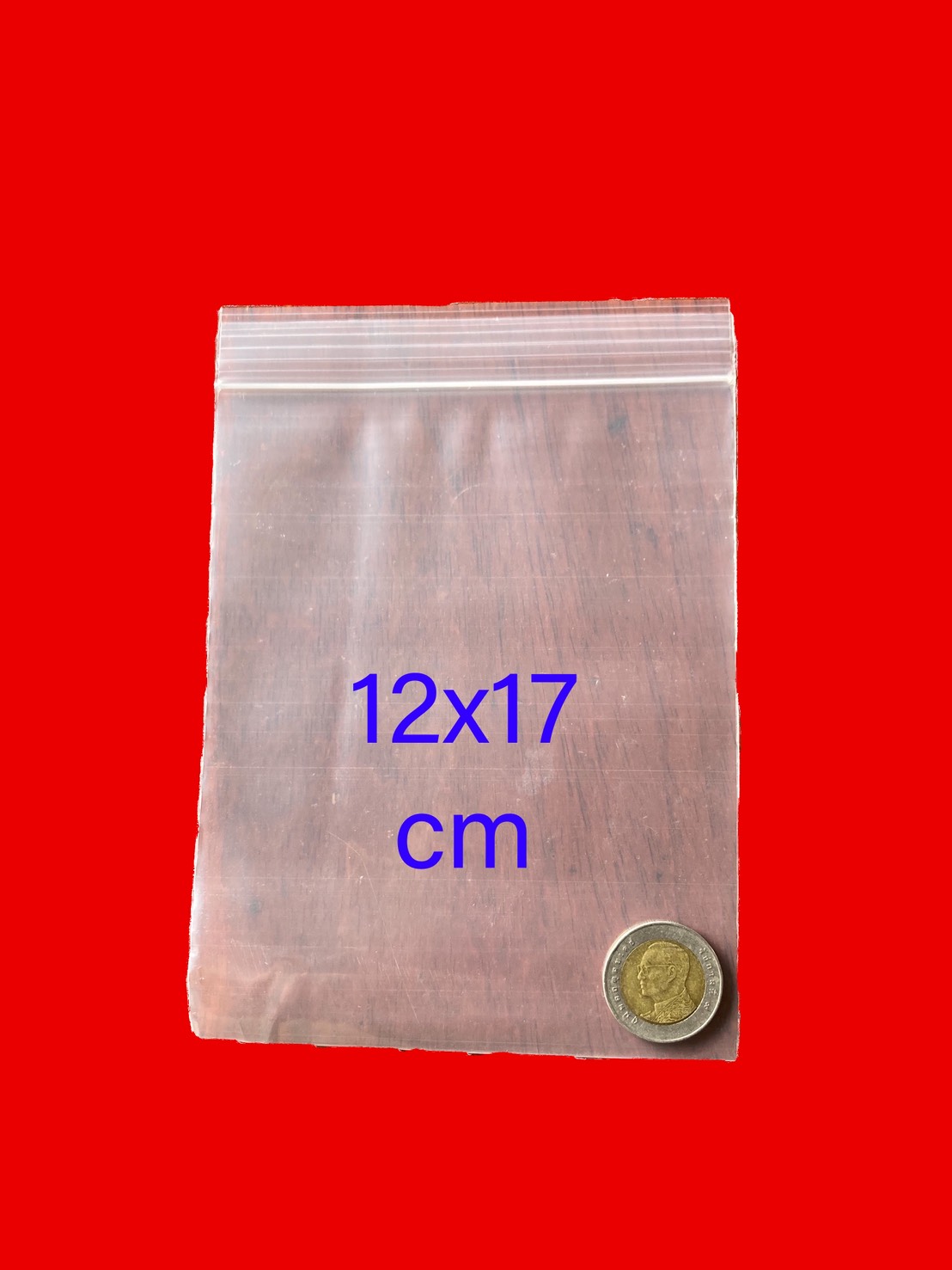 ถุงซิ๊ปล็อคหนา 12x17 cm 1 ก.ก. ประมาณ 320 ใบ