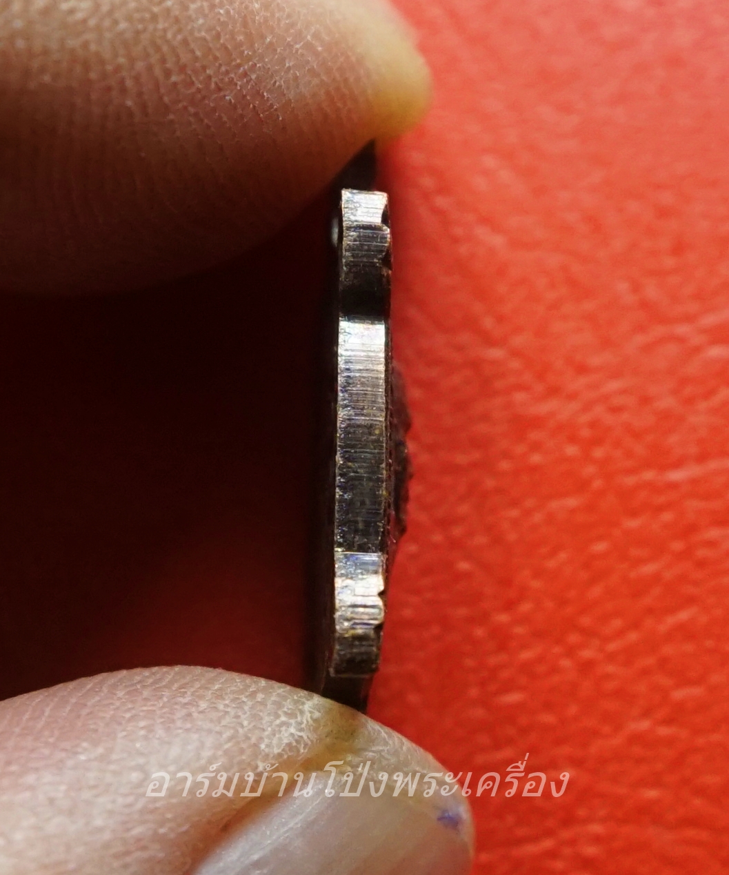 หลวงพ่อปุ้ย พระครูกาญจนสิทธิคุณ วัดหินดาดผาสุการาม ที่ระลึกปิดทองฝังลูกนิมิต ปี๒๕๖๓ เนื้อทองแดง(องค์ที่1)