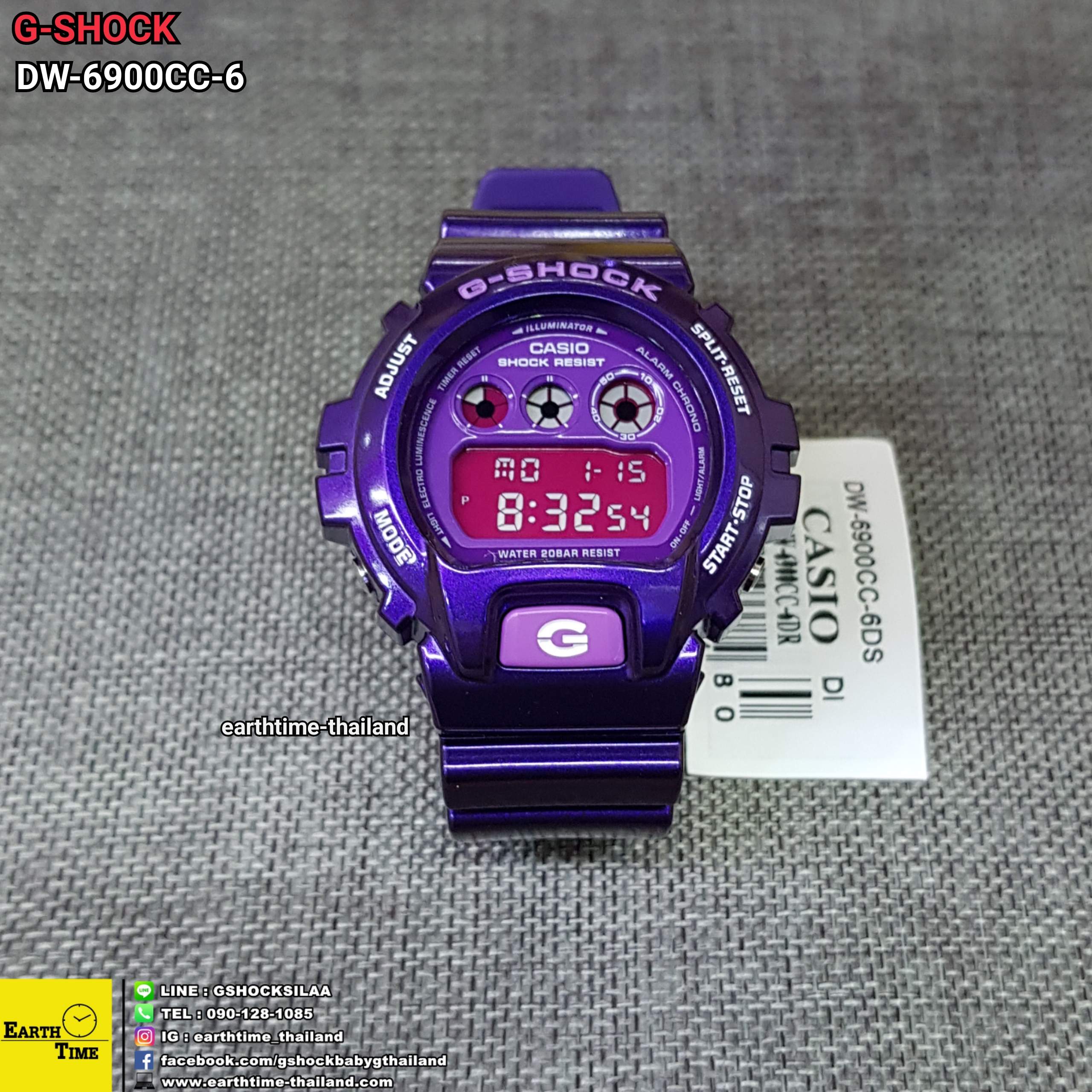 G-Shock ของใหม่แท้100% รับประกัน 1 ปี DW-6900CC-6DR