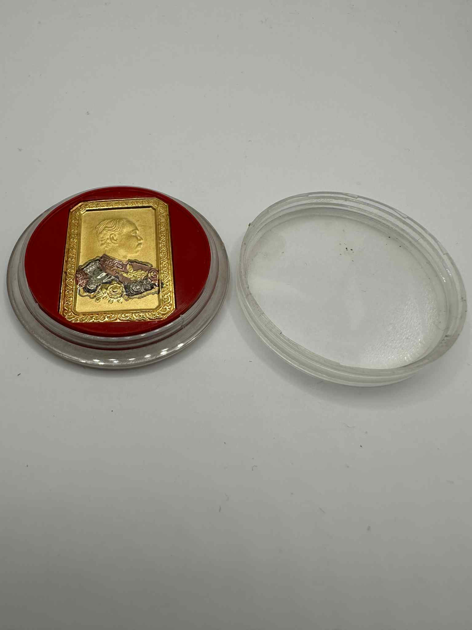 35.เหรียญพระบาทสมเด็จพระจุลจอมเกล้าเจ้าอยู่หัว หลังหลวงพ่อโสธร