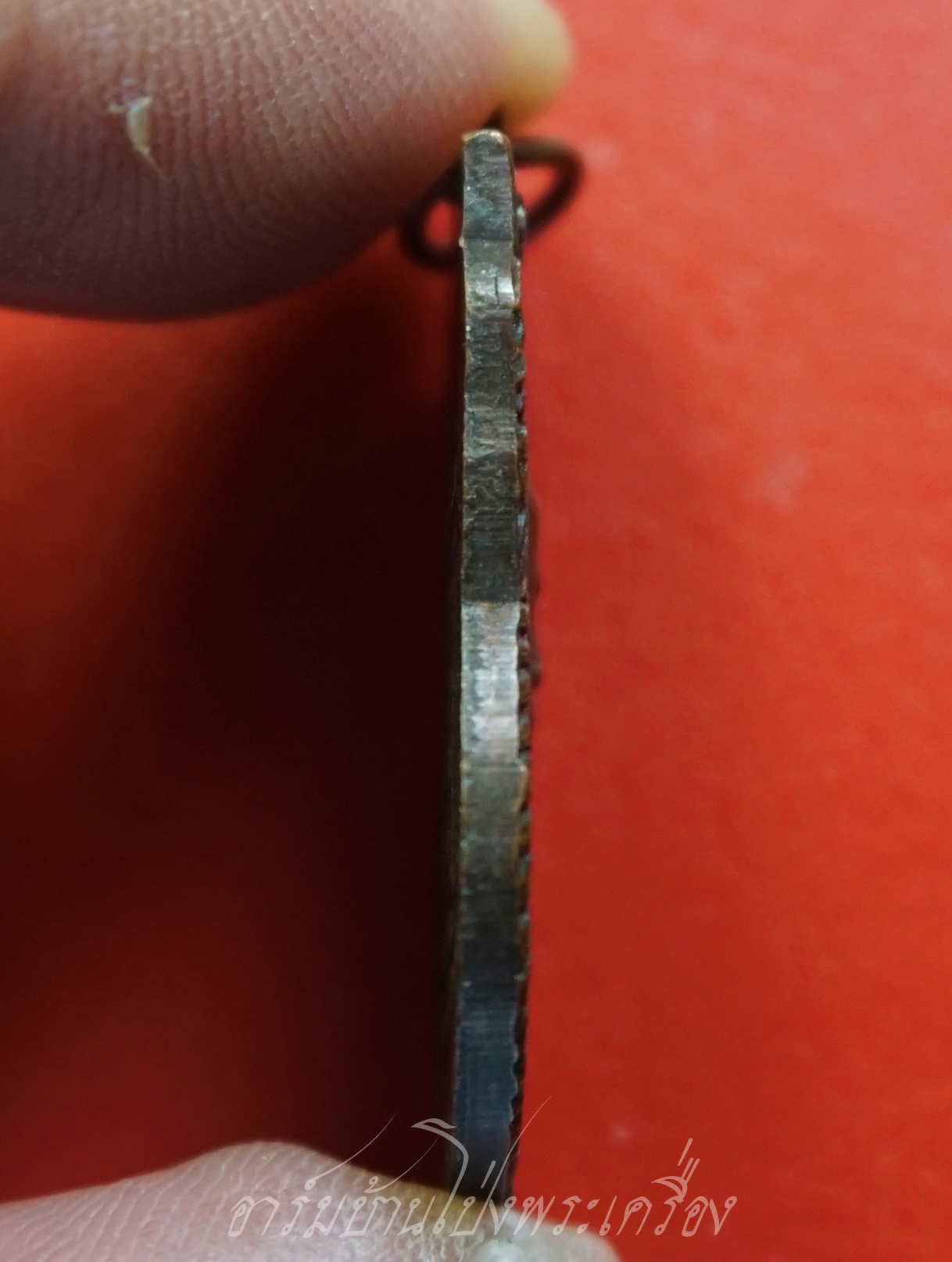 หลวงพ่อทองใบ(พระครูธรรมรัต) วัดศรีวิสารวาจา จ.นครปฐม รุ่น๑ ปี๒๕๒๑ เนื้อทองแดงรมดำ(องค์ที่2)