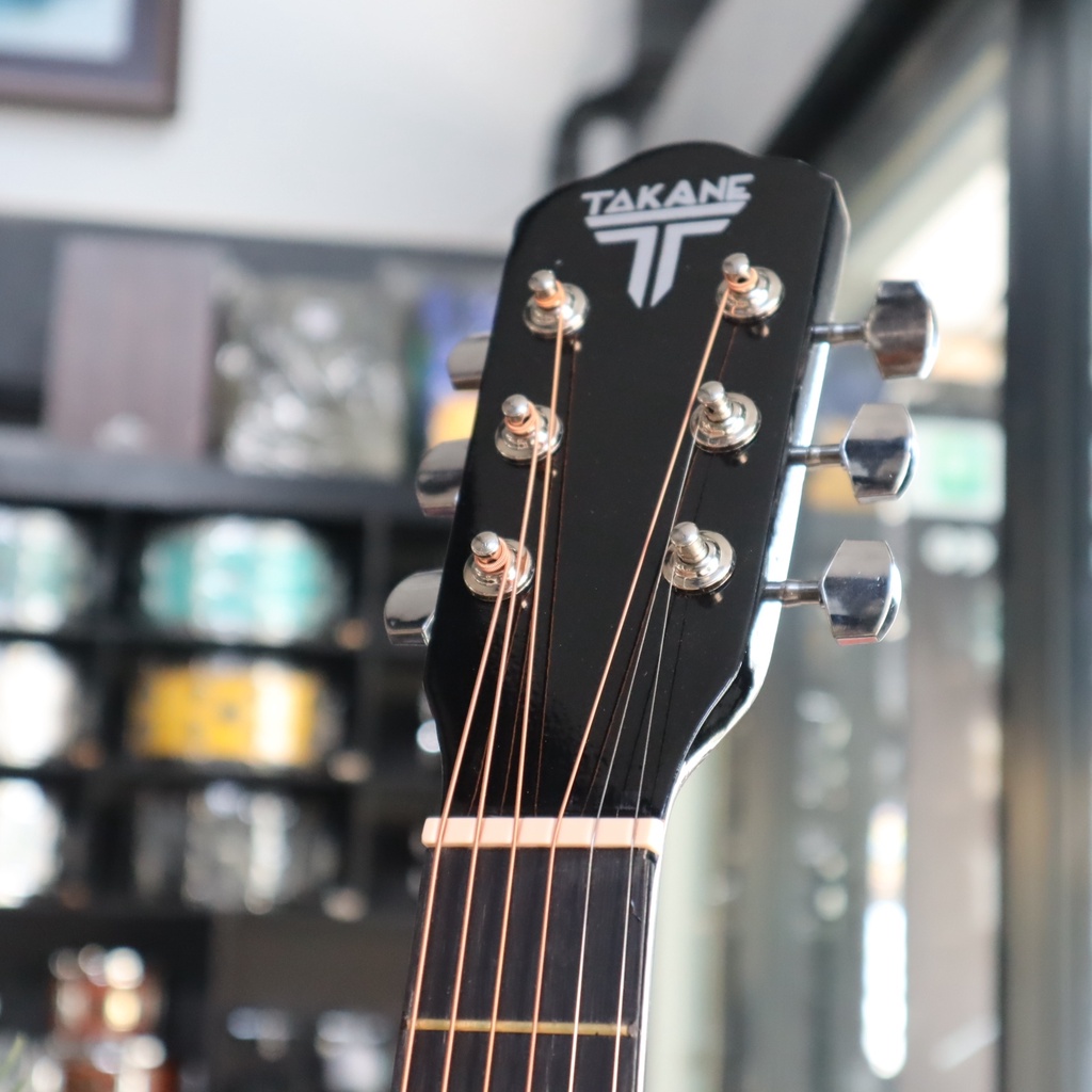 TAKANE 30" กีต้าร์โปร่ง รุ่น TN-30 สีดำ ของแถม 9 ชิ้น
