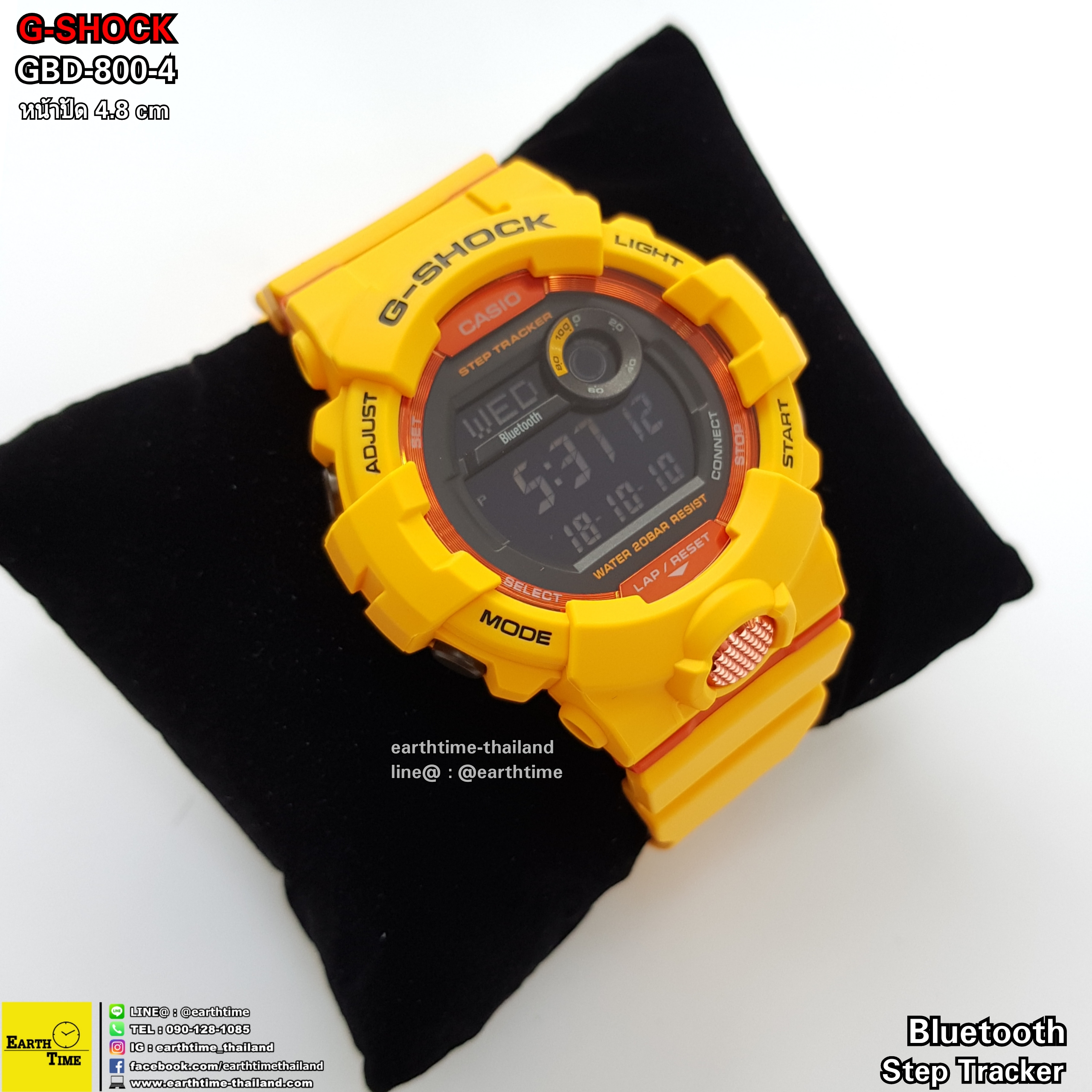 G-Shock Step Tracker and Bluetooth ของใหม่แท้100% รับประกัน 1 ปี รุ่น GBD-800-4
