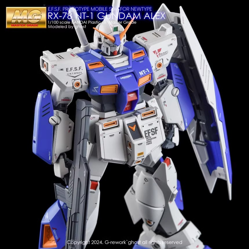Water Decal 195 MG 1/100 Gundam NT-1 ยี่ห้อ Ghost Decal