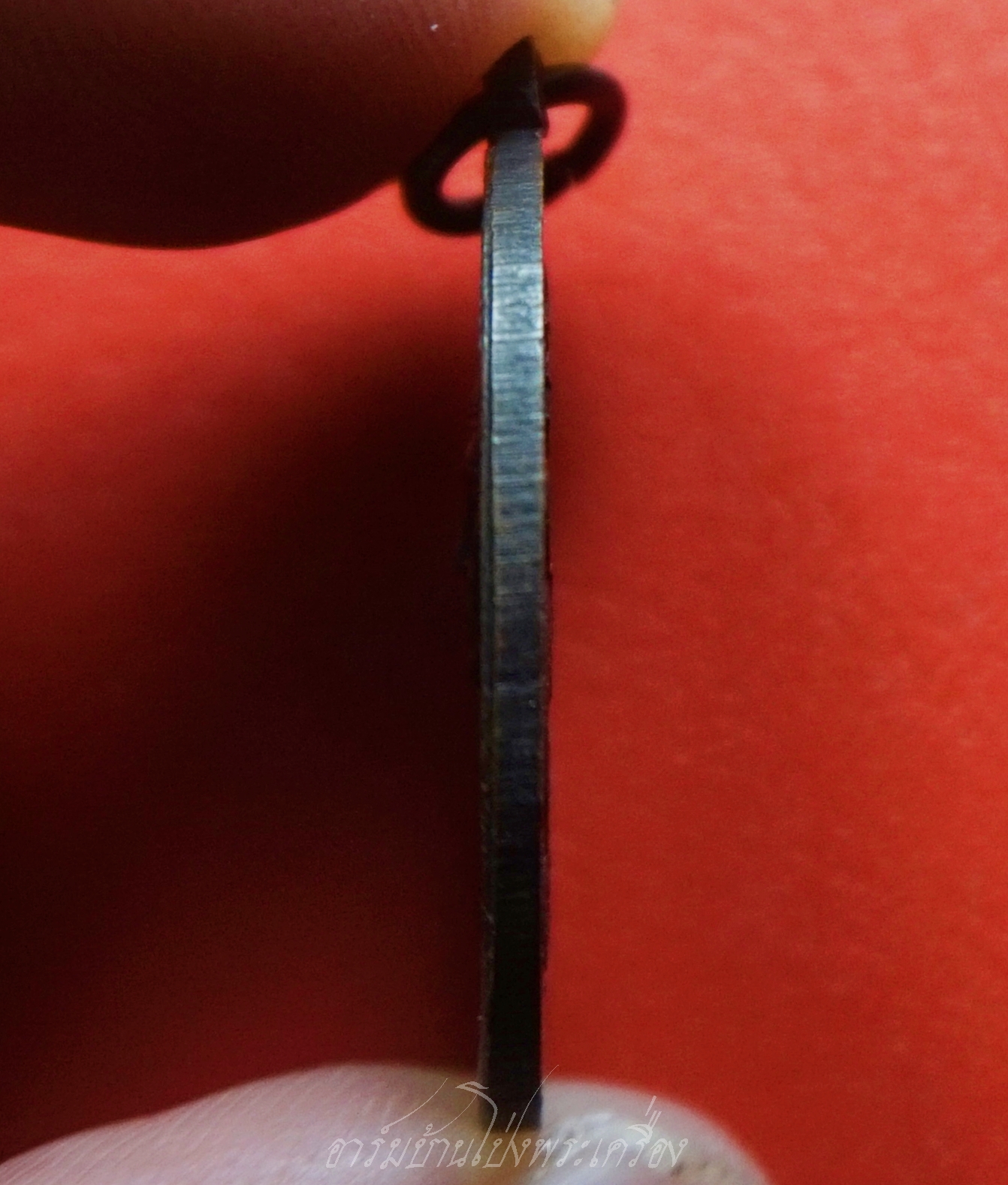 หลวงพ่อคูณ วัดจอมบึง รุ่นสอง ปี๒๕๐๘ บล๊อกไม่มีจุด ไม่มี พ.ศ. เนื้อทองแดง(องค์ที่10)