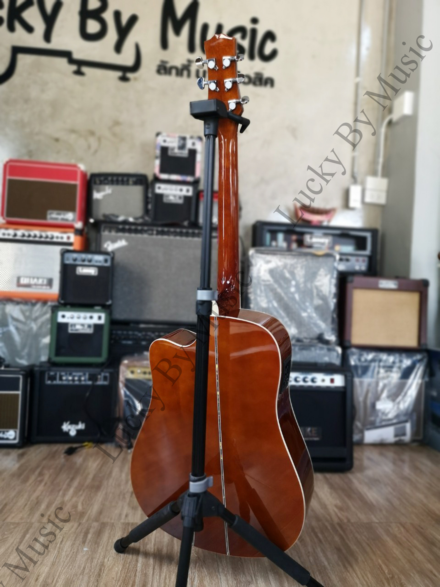 กีต้าร์โปร่งไฟฟ้า รุ่น VT-41CE SB มีเครื่องตั้งสายในตัว ทัชชิ่งจับง่าย ส่งด่วน มีรีวิว [ของแถมฟรี 8อย่าง]