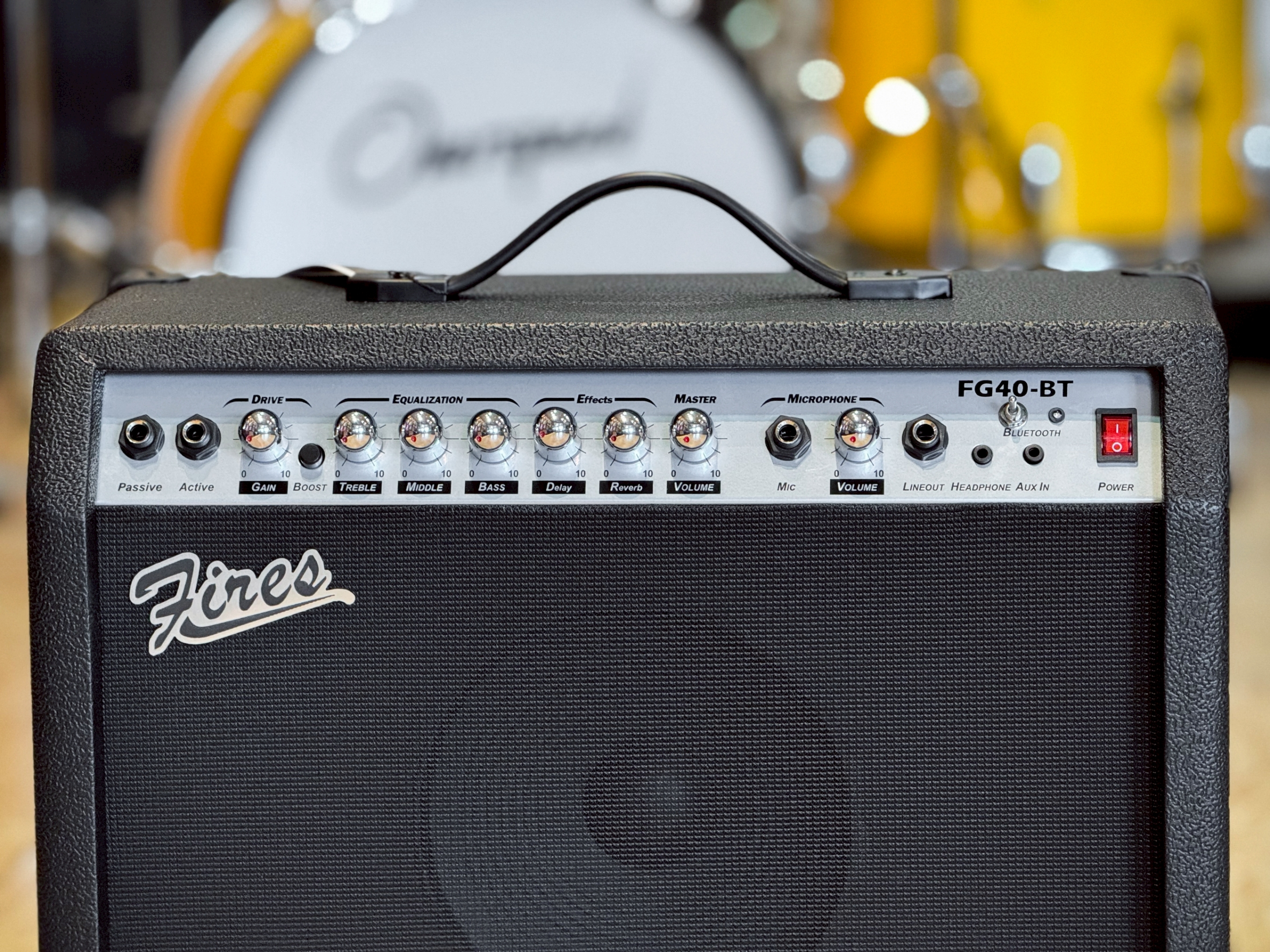 Fires แอมป์กีต้าร์ไฟฟ้า รุ่น FG-40 / FG-40BTขนาด 40 วัตต์ แอมป์กีต้าร์โปร่งไฟฟ้า มีเอฟเฟคเสียงแตก ช่องเสียบไมค์