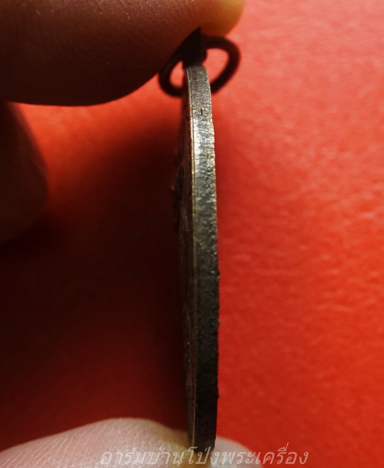 เจ้าอธิการสมปอง วัดหนองหอย จ.ราชบุรี รุ่น๑ เสาร์๕ เนื้อทองแดงรมดำ(องค์ที่1)