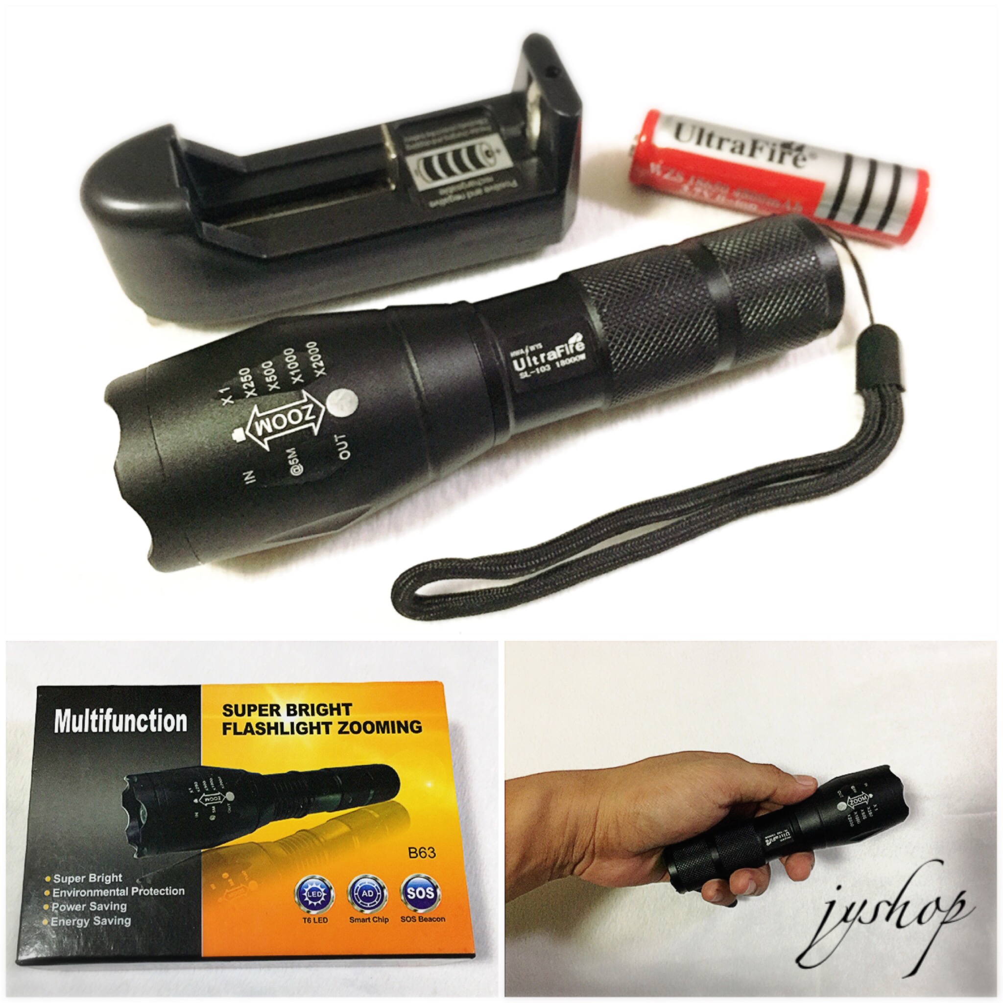 ไฟฉายซูมชาร์ท Ultrafire SL-103 18000W