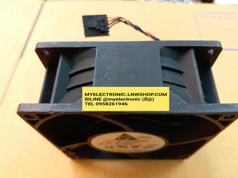 พัดลม12VDC2.5Aรุ่นAFC0912DEขนาด90×90×38มม.FAN3สายยี่ห้อDELTA,DC-BRUSHLESSชนิดลูกปืนราคาตัวละ