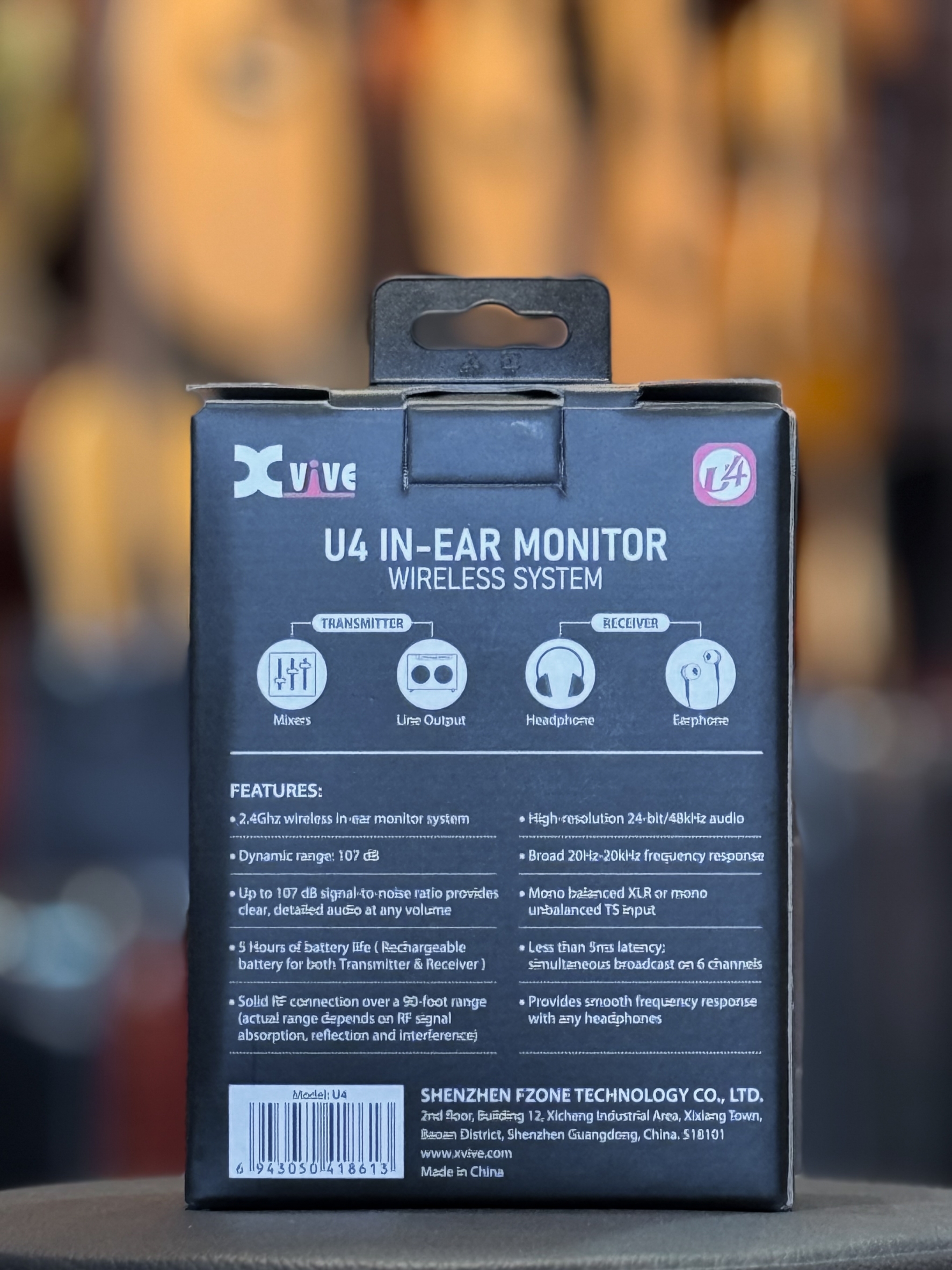 Xvive U4 อินเอียร์มอนิเตอร์ หูฟังไร้สาย แบบดิจิตอล Digital Wireless In-Ear Monitor System