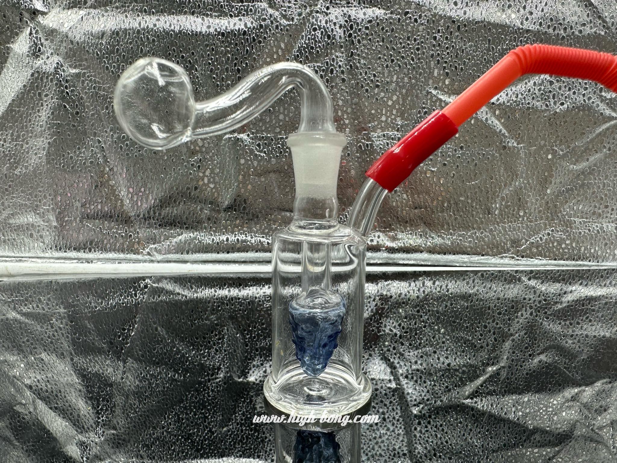 Grape Glass Bong บ้ององุ่นตุ้มลูกแก้ว (8 cm.)(Blue)