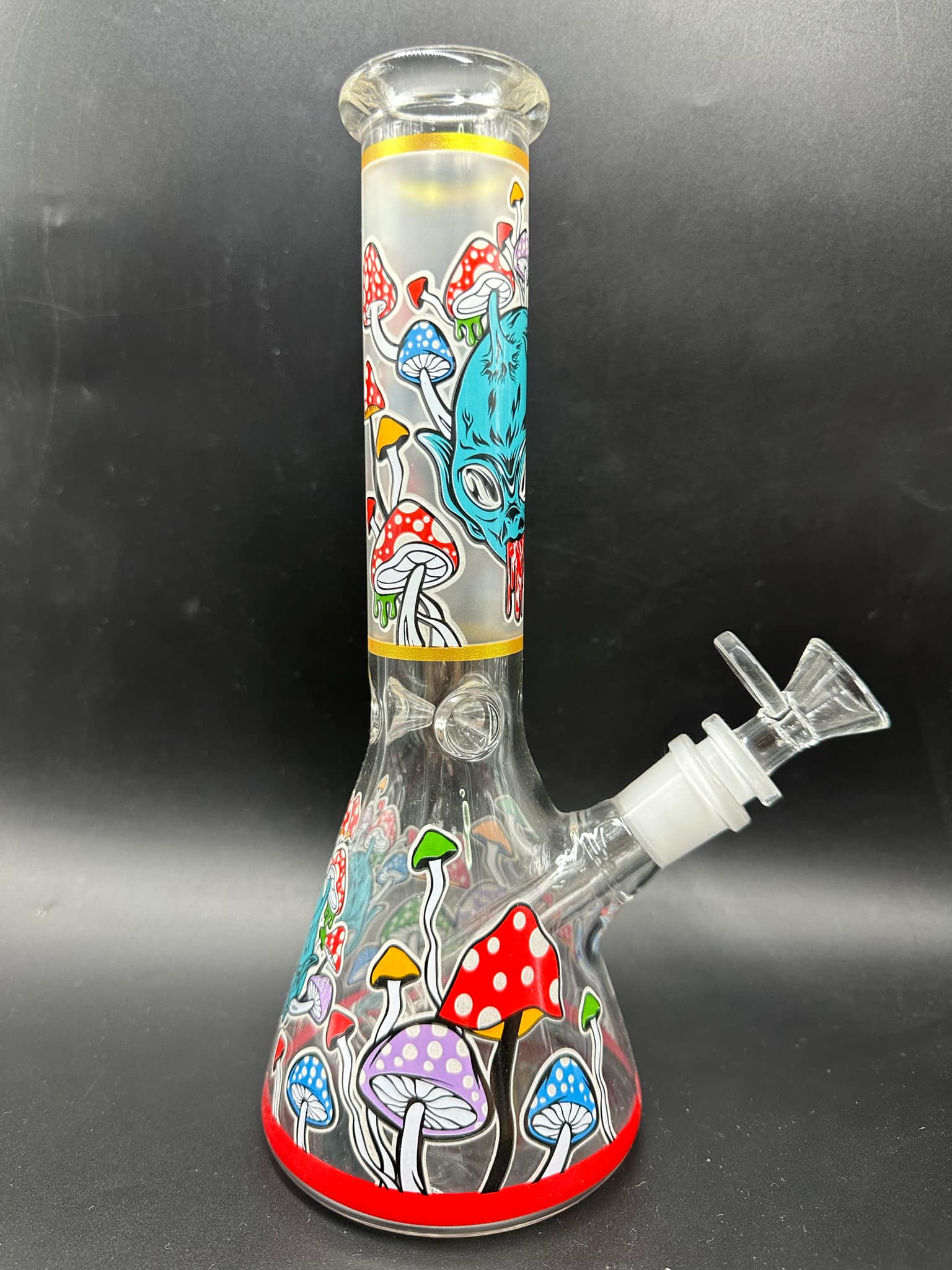 Mushroom Glass Bong (25cm.)(A)