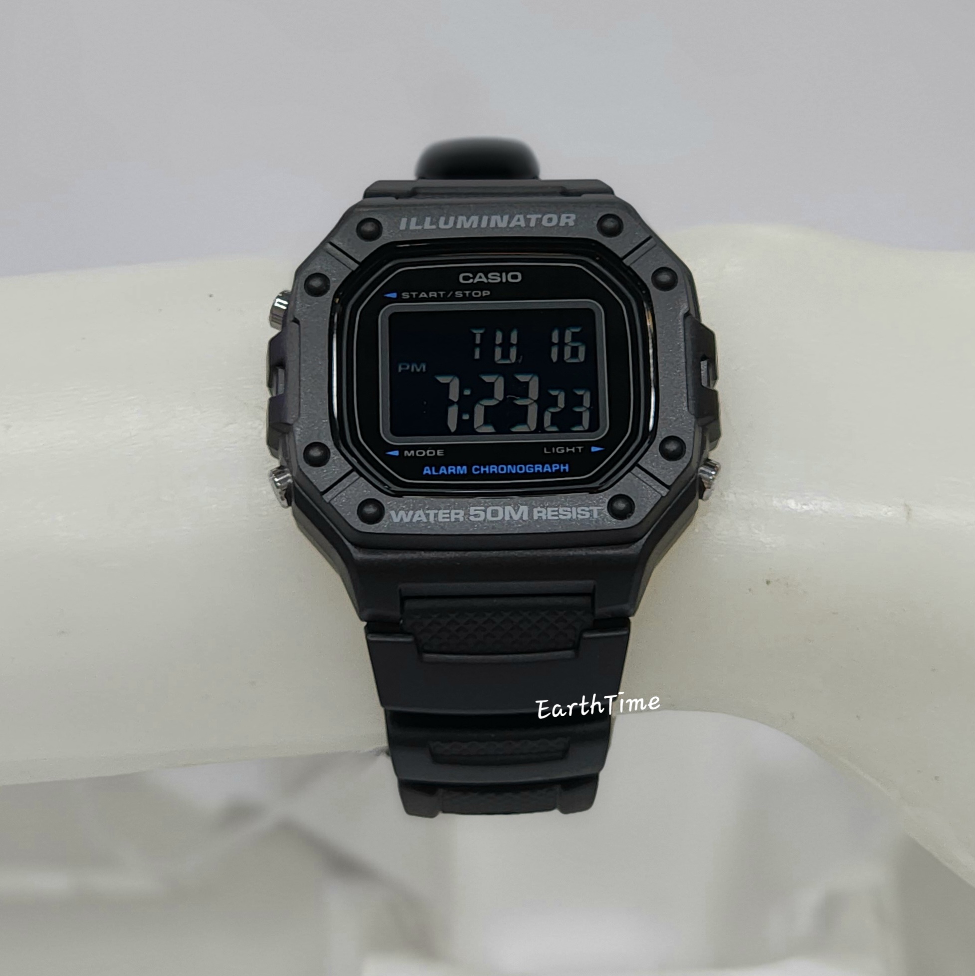 W-218H-1BV l CASIO สายเรซิ่น