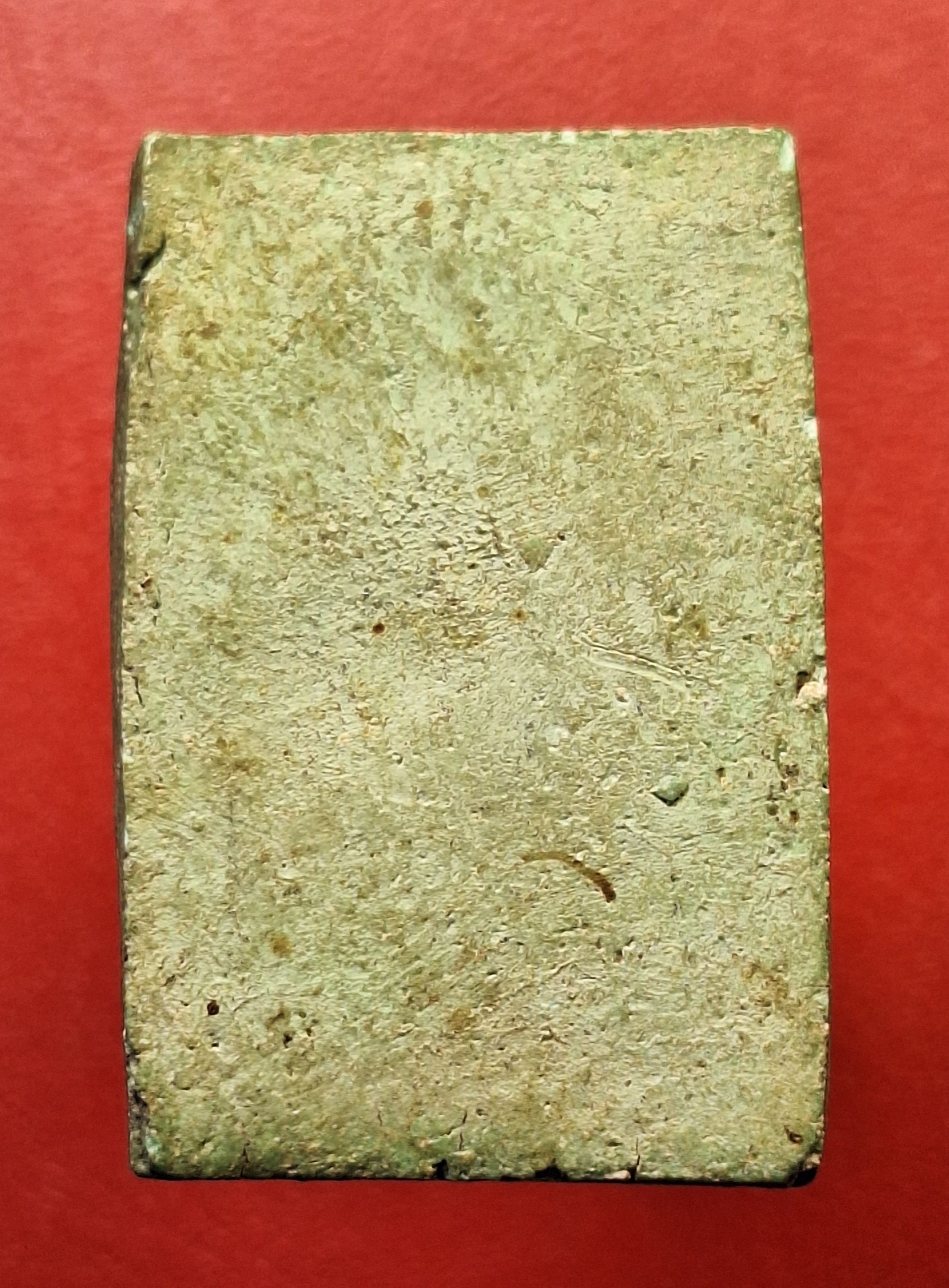 พระแก้วมรกต วัดบ้านโป่ง ปี๒๕๐๙ พิมพ์สี่เหลี่ยม เนื้อเขียว(องค์ที่3)