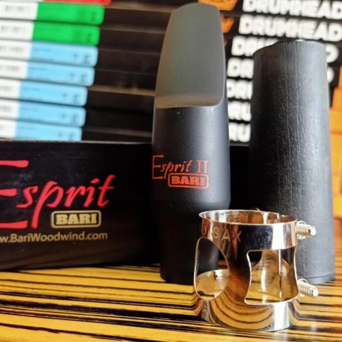 Bari Esprit II Alto Kit Saxophone Mouthpieces ปากเป่าแซ็กโซโฟนอัลโต้ เมาท์อัลโตแซ็ก สีดำ พร้อมฝาครอบ แท้ USA
