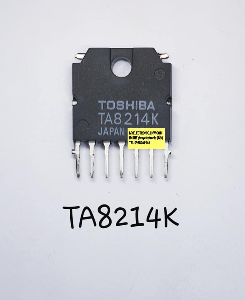 TA8214Kยี่ห้อTOSHIBAตัวถังSIL7ขาราคาตัวละบาท