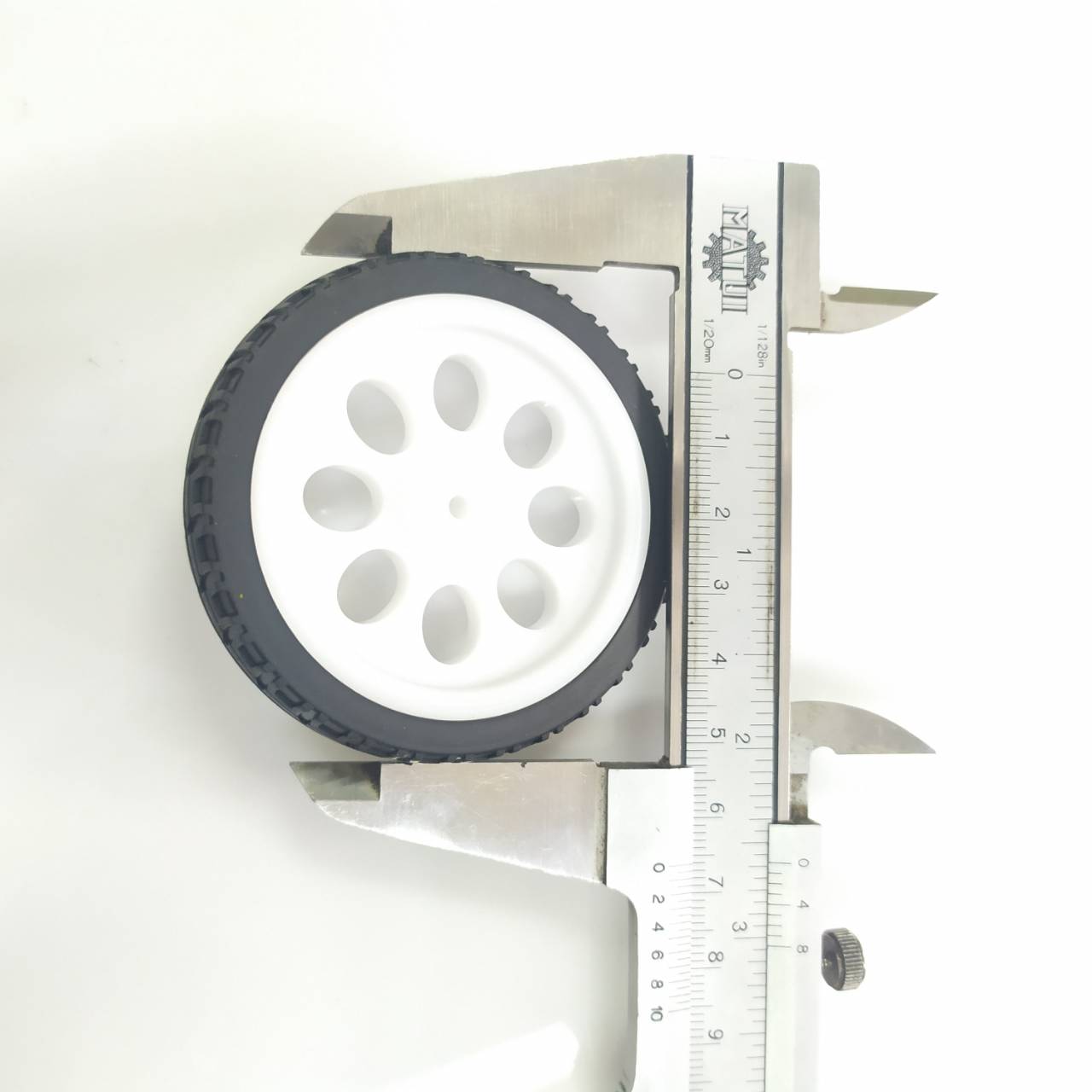 ล้อหุ่นยนต์ 65x15mm สำหรับมอเตอร์เหลือง (TT motor)