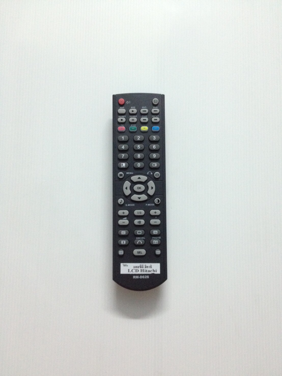 รีโมททีวี จอ lcd ฮิตาชิ hitachi D626