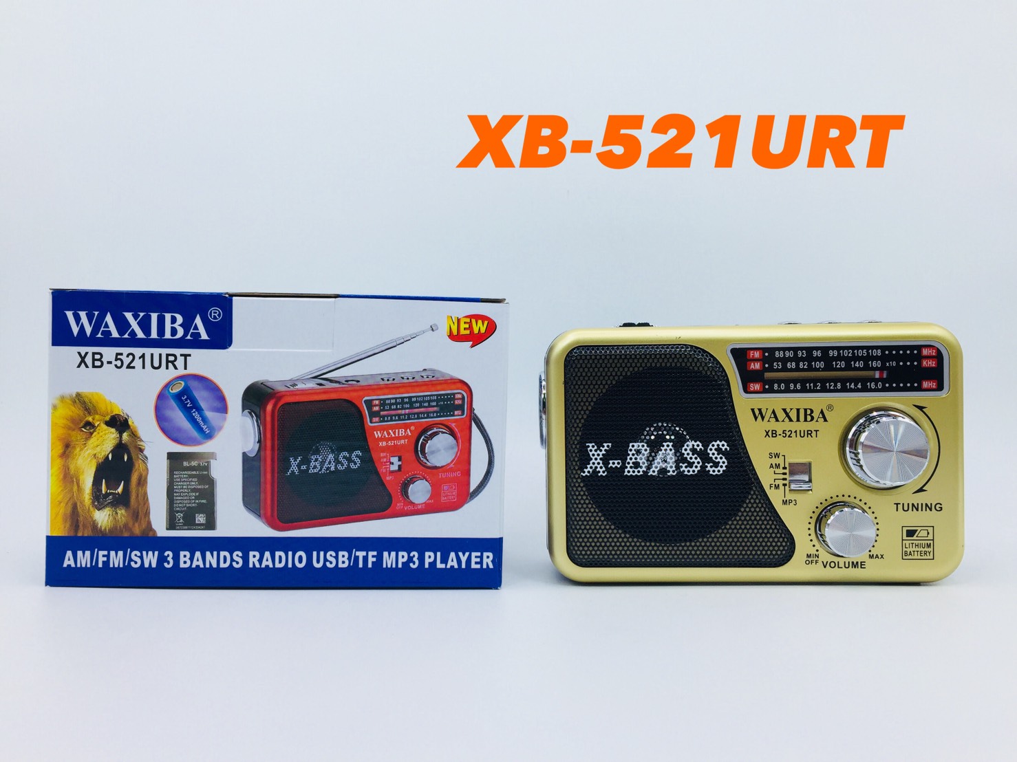 วิทยุ Fm-Am ขนาดเล็ก พกพา รุ่น XB-521URT