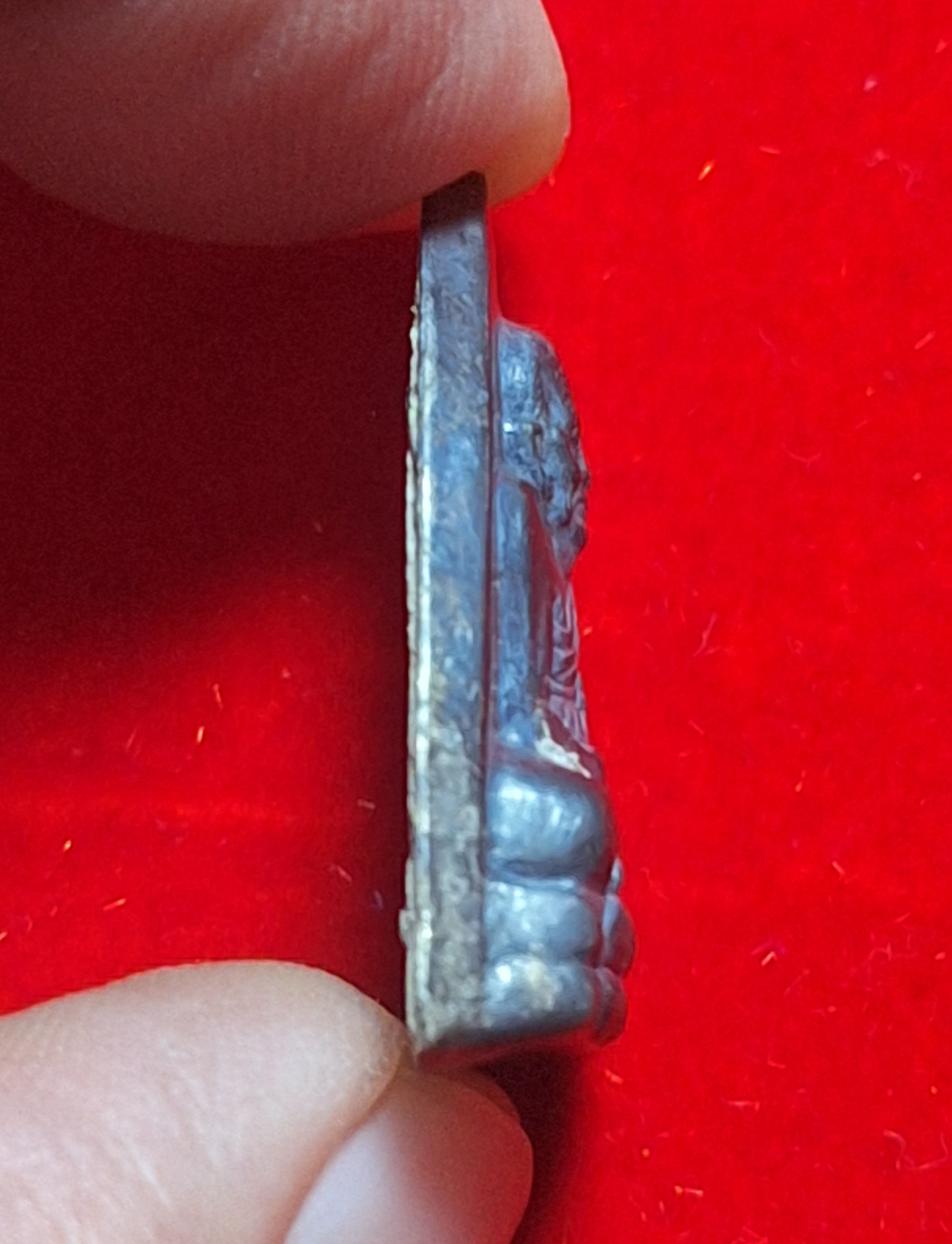 หลวงปู่ทวด หน้ากากเงิน หลังอุดผง รุ่น 3 เด้ง 6 รอบ พ่อท่านฉิ้น โชติโก ปี๒๕๔๐(องค์ที่1)