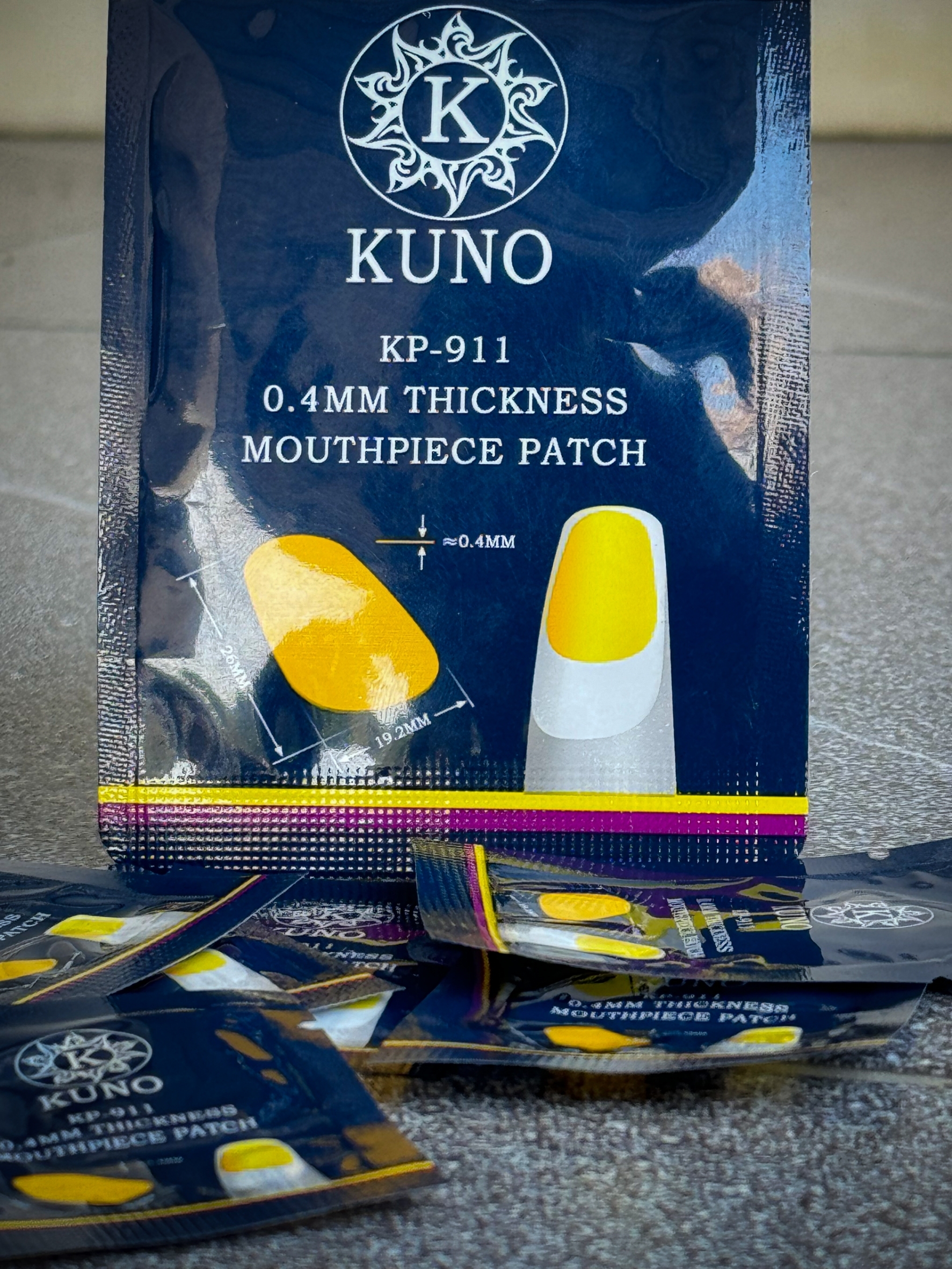 KUNO KP-911 ยางรองฟัน สำหรับวูดวิน Woodwind หนา 0.4MM / ซื้อแยก หรือ ยกแพ็ค