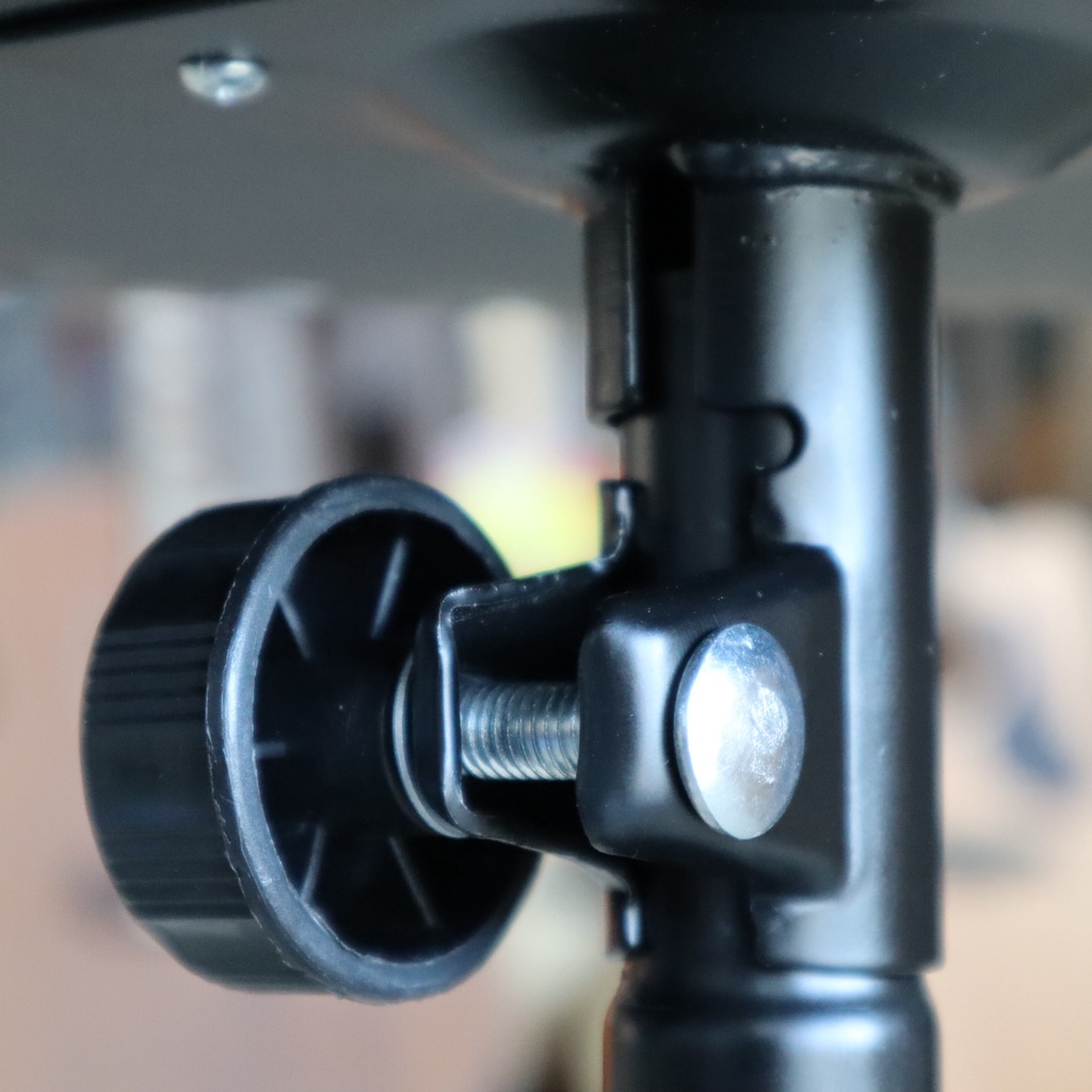 เก้าอี้กลอง BADGER เบาะทรงกลม ขาเคลือบสีดำ พร้อม ไม้กลอง 1 คู่