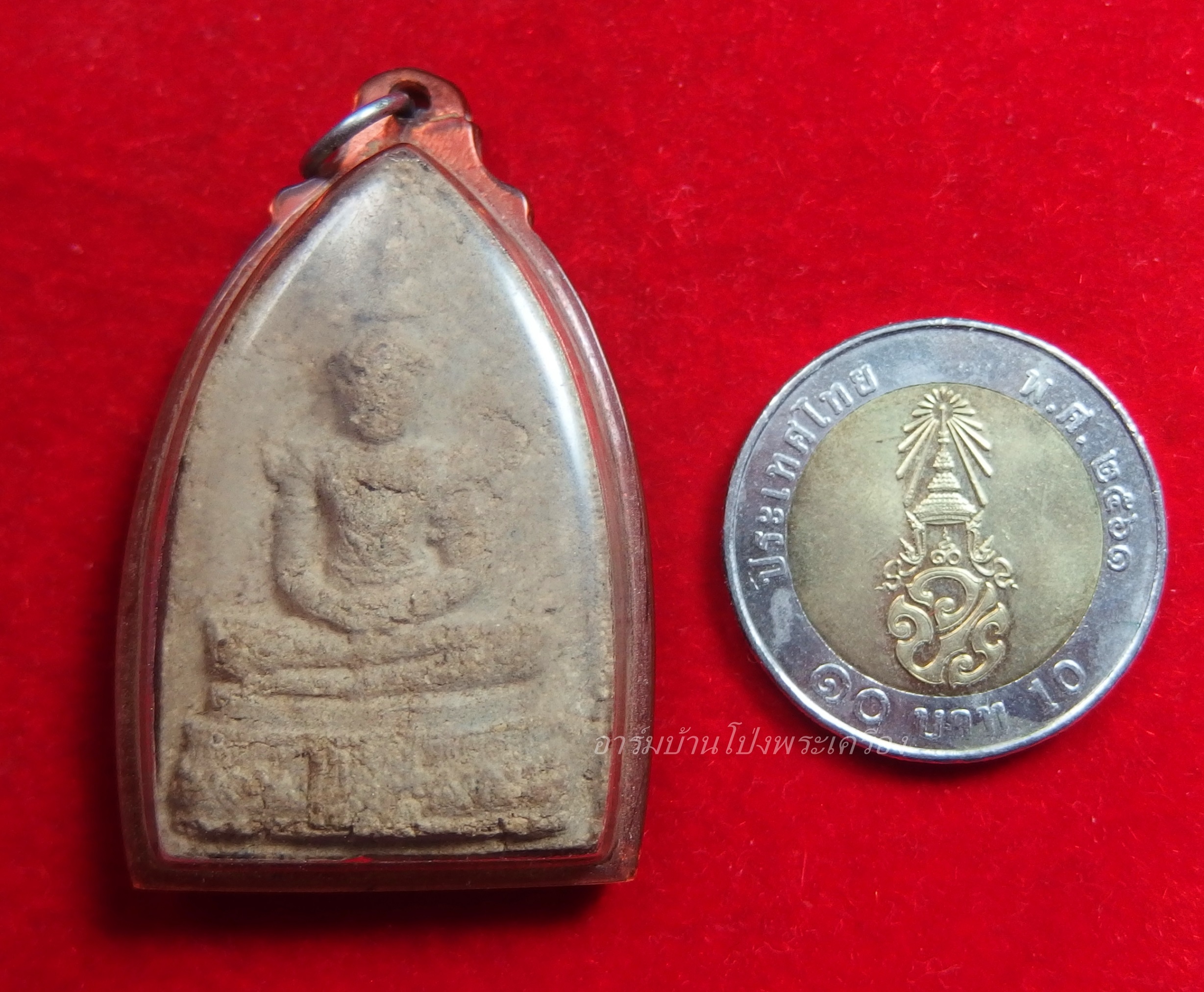 พระแก้วมรกต วัดบ้านโป่ง พิธียิ่งใหญ่ที่สุด เนื้อว่าน ปี๒๕๐๙ มวลสารดี พิธีดีมาก เกจิดังร่วมเสกมากที่สุด พิมพ์ใหญ่(องค์ที่1)