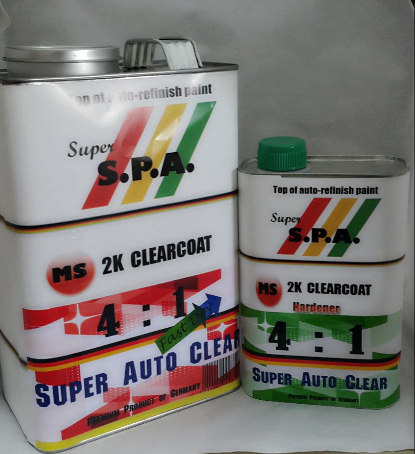 แล็กเกอร์เคลือบเงา 2K S.P.A 4:1 ชุดใหญ่