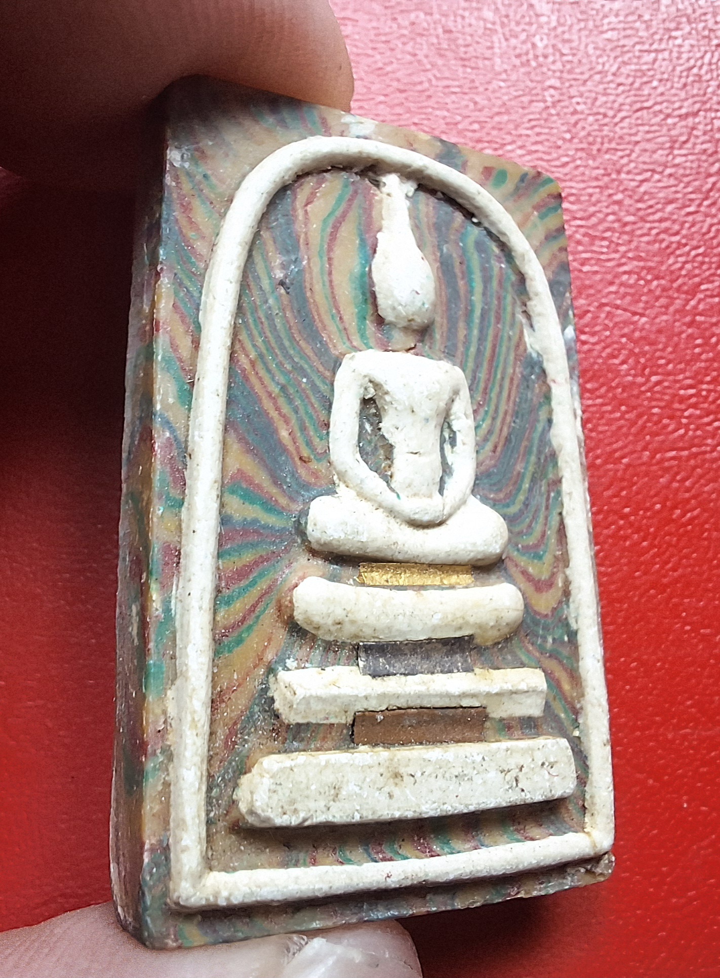 สมเด็จ สายรุ้ง หลวงพ่อแพ วัดพิกุลทอง ออกวัดรางเฆ่ใหญ่ จ.ราชบุรี ปี๒๕๓๗ ฝังตะกรุดสามดอก(องค์ที่1)