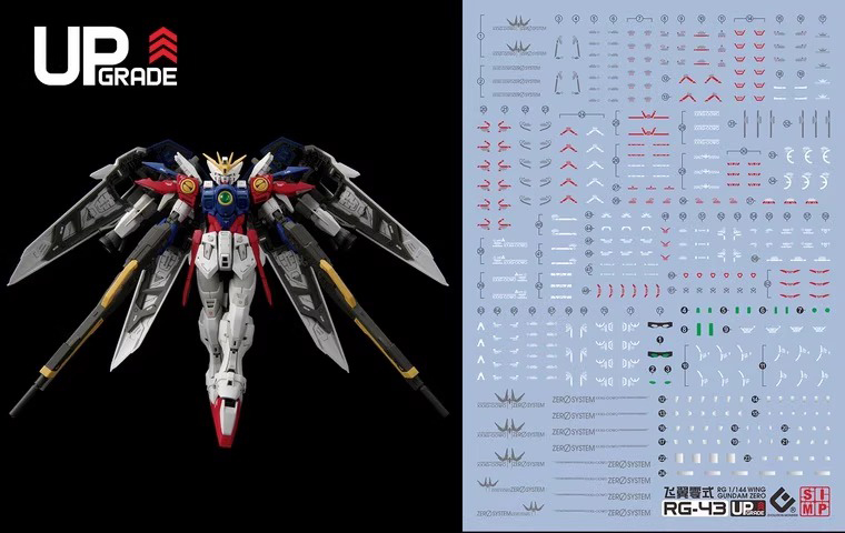 249 Water Decal RG 1/144 Wing Gundam Zero ยี่ห้อ S.I.M.P. Model Decal
