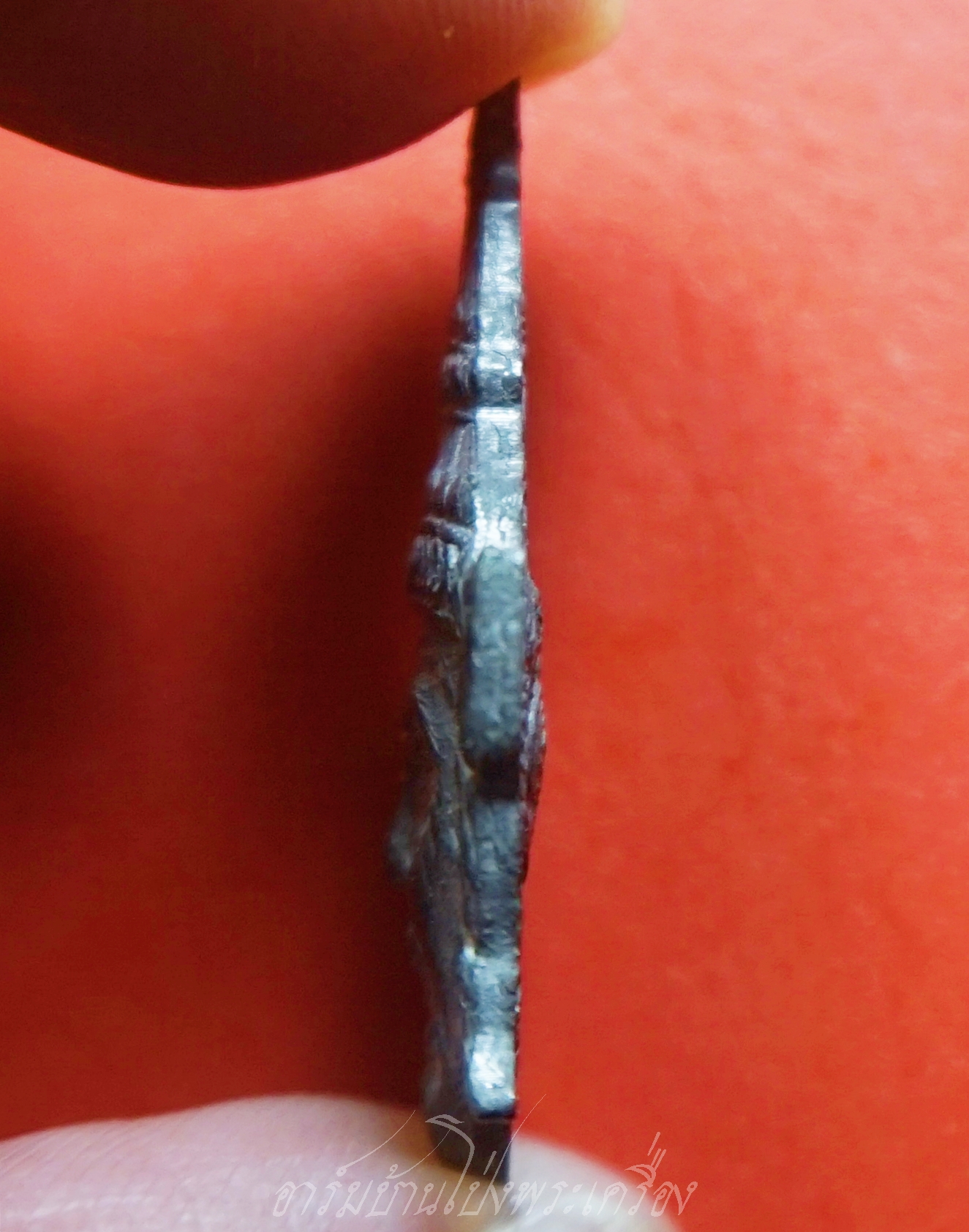 หลวงพ่อเปิ่น วัดบางพระ เศียรพ่อแก่ หลังสิงห์ รุ่นทำบุญผ้าป่าสามัคคี เนื้อตะกั่ว(องค์ที่1)