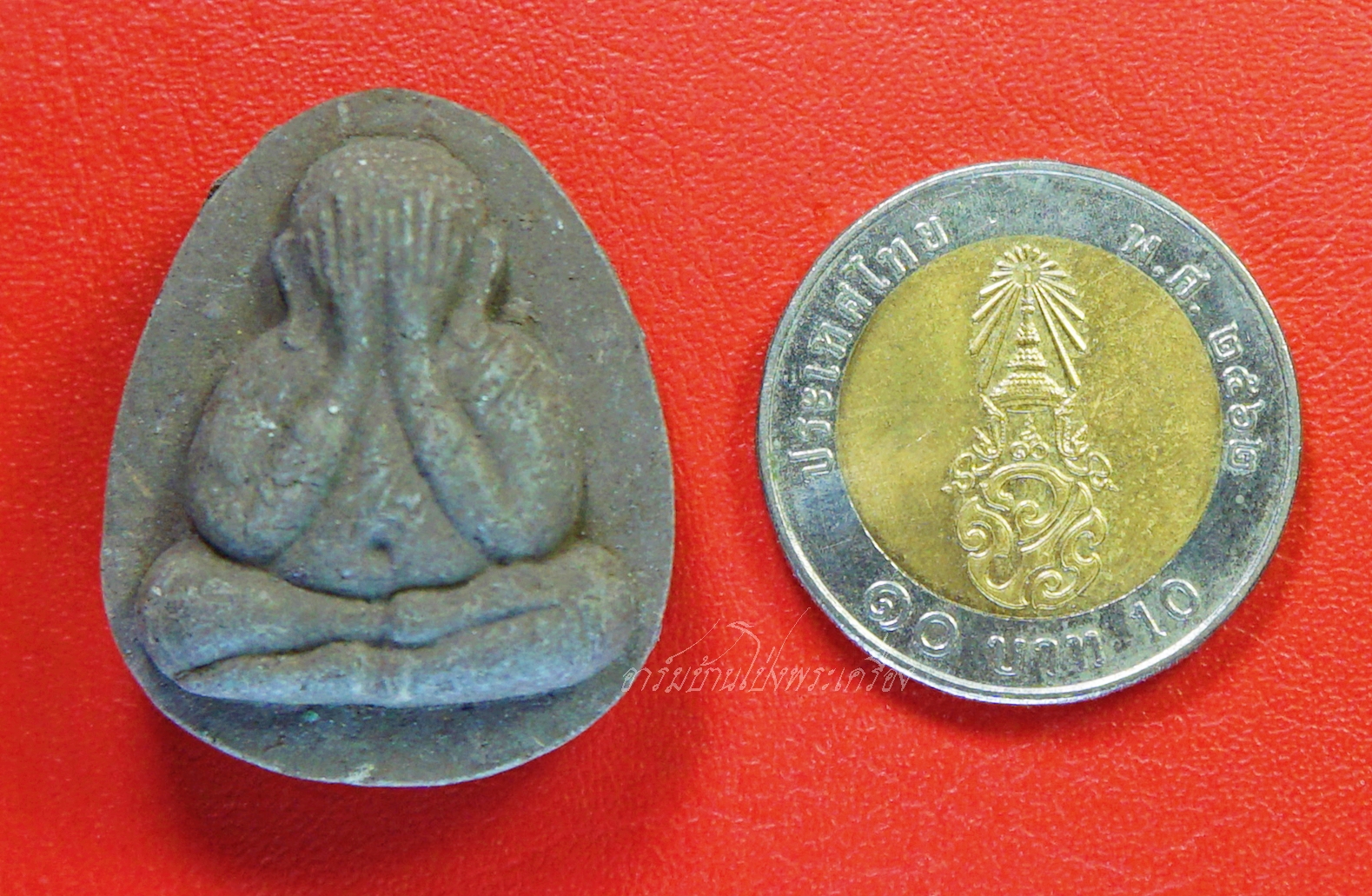 พระปิดตา หลวงพ่อจำเนียร วัดถ้ำเสือ จ.กระบี่ เนื้อผงใบลาน(องค์ที่1)