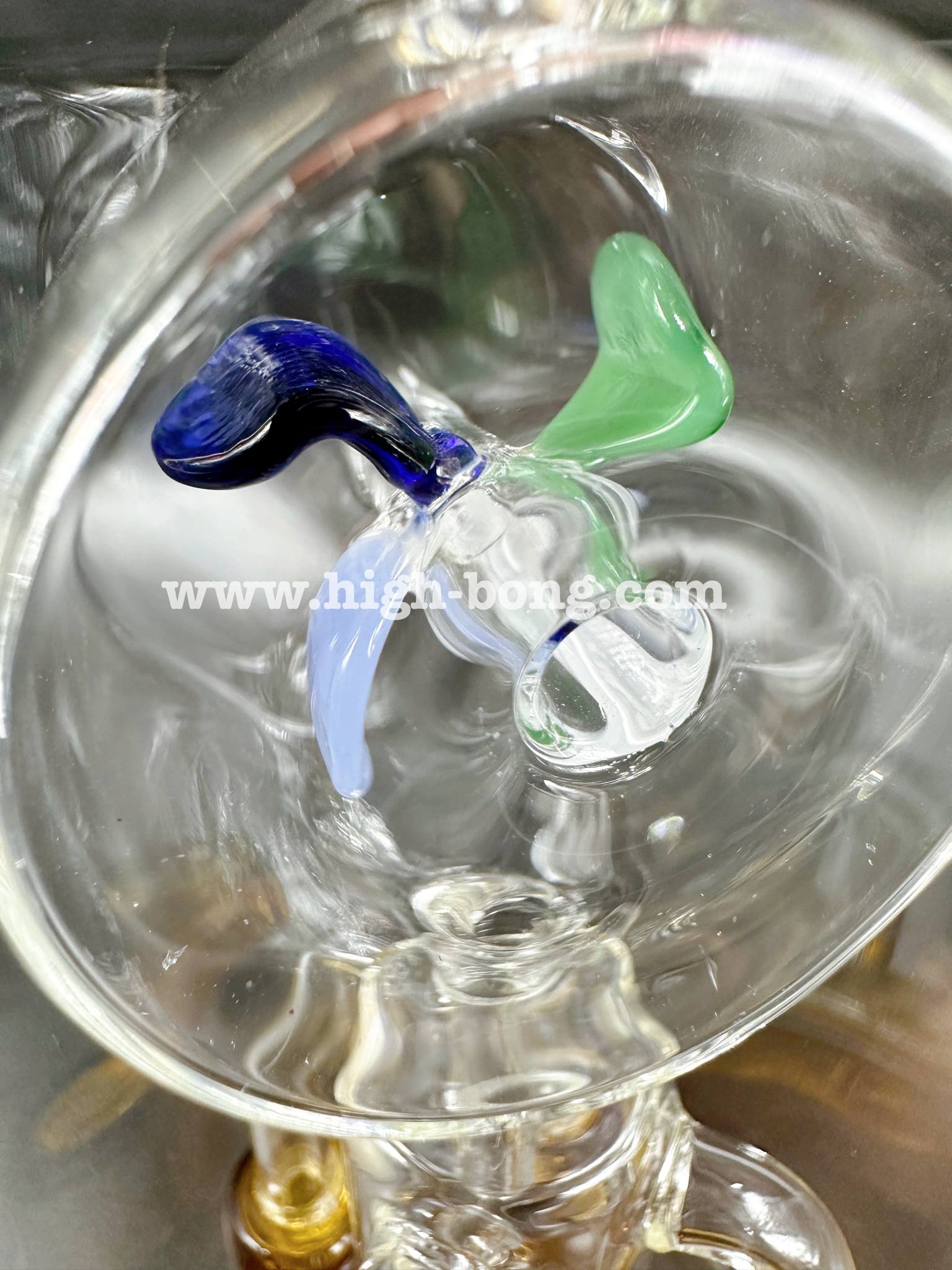 Dutch Mill Fourth Percolators Glass Bong (12 cm.)(Brown)