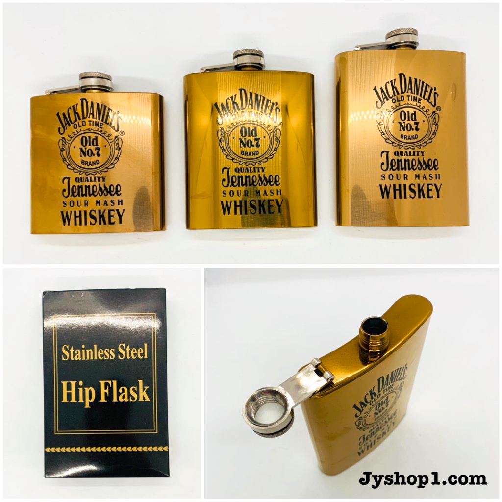 ขวดเหล้า ขวด สีทอง ลาย Jack Daniels