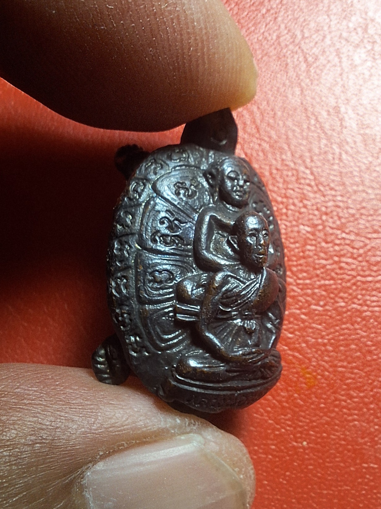 หลวงปู่หลิว วัดไร่แตงทอง พญาเต่ามหาลาภ ปี๒๕๓๖ เนื้อนวะโลหะ(องค์ที่1)