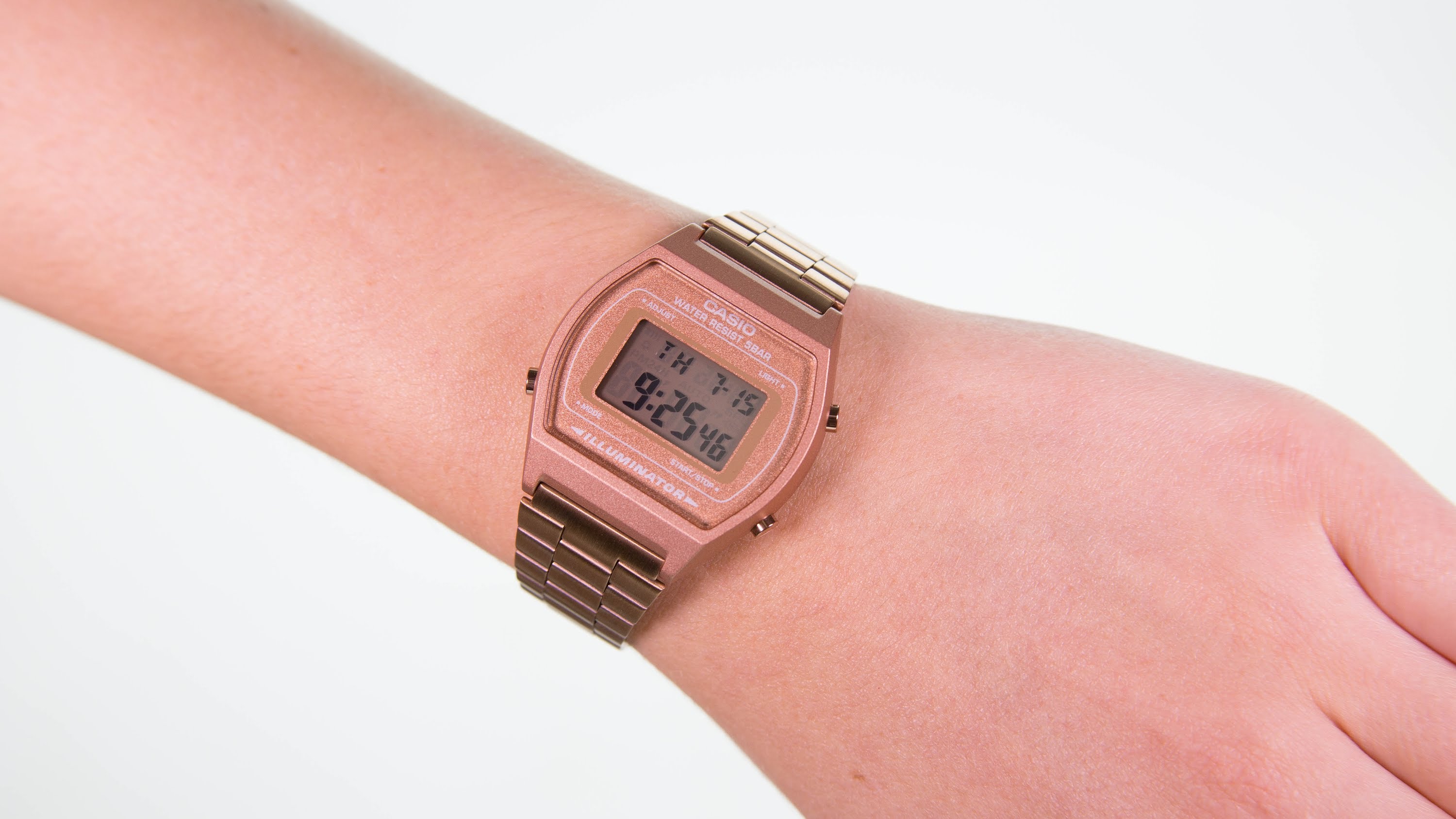 CASIO DATA BANK DIGITAL สี PINK GOLD รุ่น B640WC-5A
