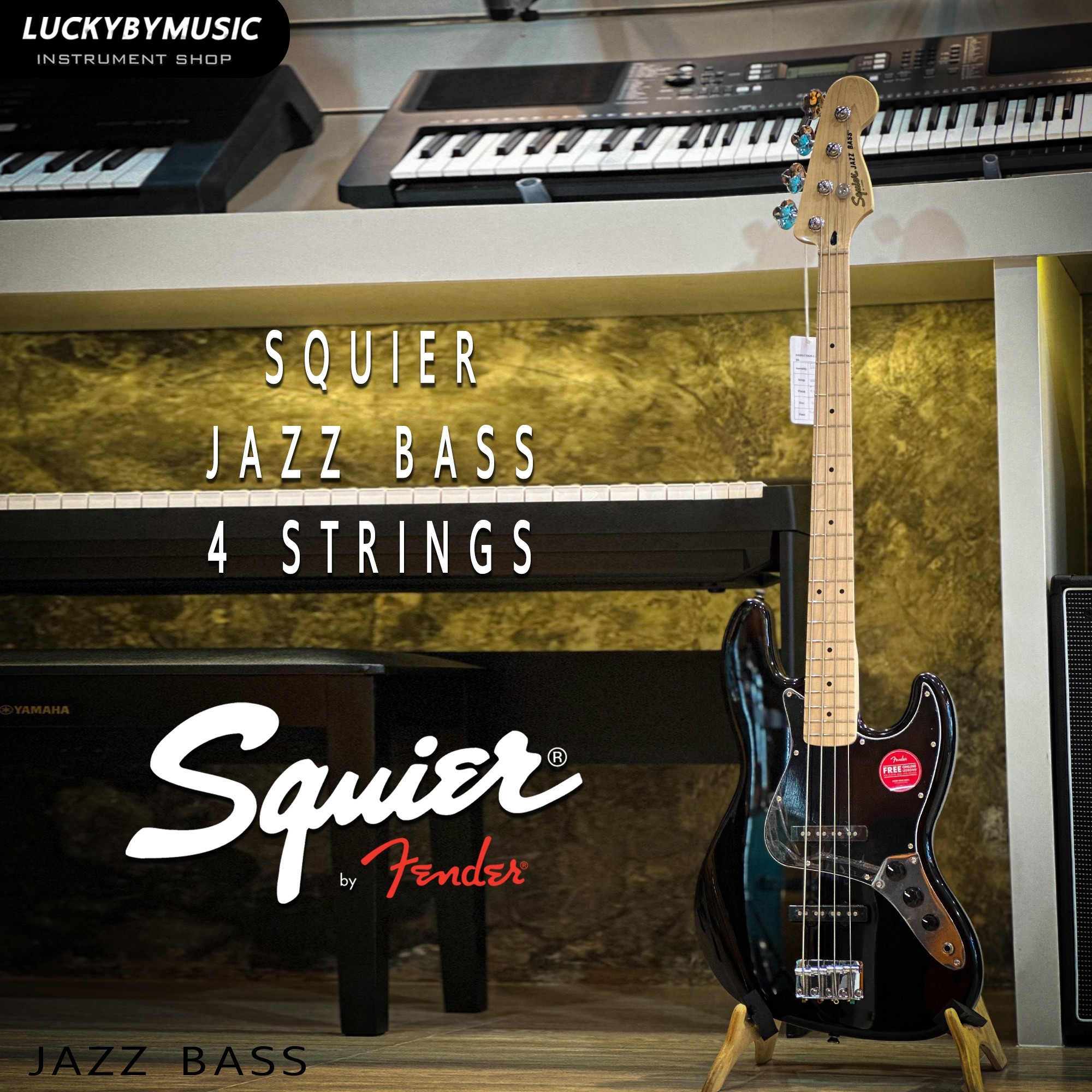 เบสไฟฟ้า Squier by Fender Affinity Bass 20 เฟรต * ประกันศูนย์ 1 ปี *
