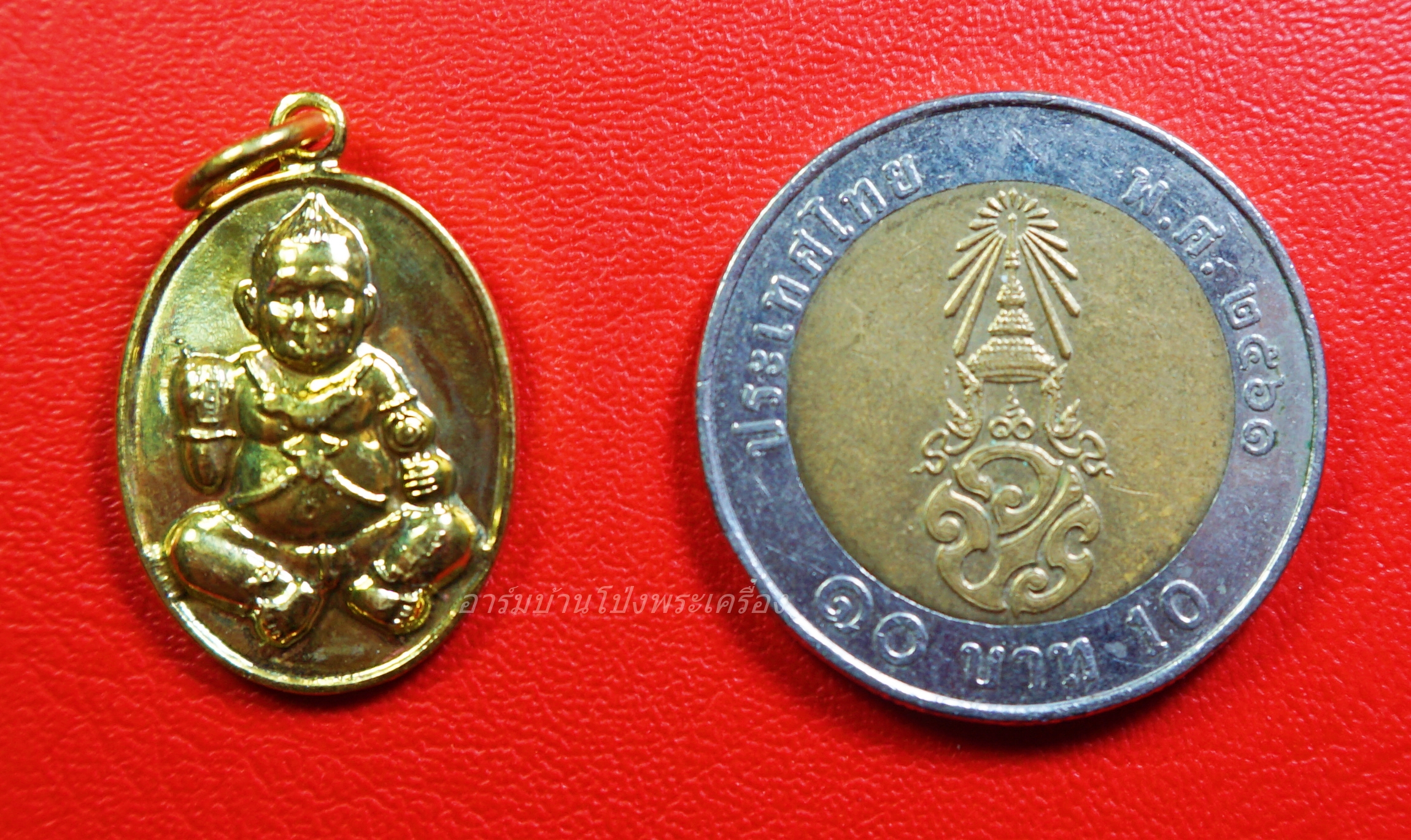 หลวงปู่แผ้ว วัดรางหมัน รุ่นกุมารทองแบ็คแฮม เนื้อฝาบาตร(องค์ที่5)