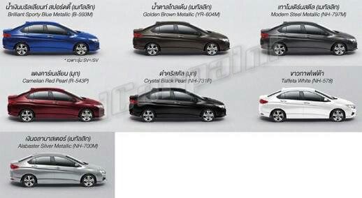 สีสเปรย์พ่นรถยนต์ S.P.A Honda City
