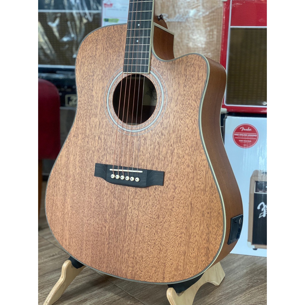 กีต้าร์โปร่งไฟฟ้า Mclorence รุ่น K4100CEQ N/MG ไม้มะฮอกกานี ขนาด 41