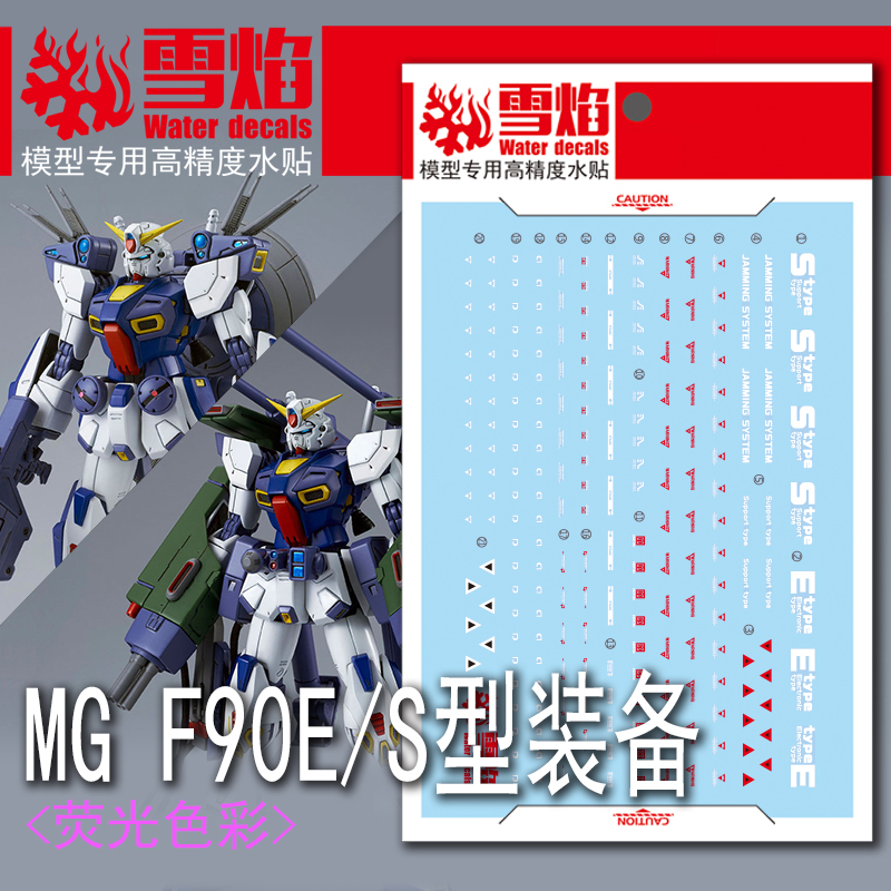 191 Water Decal MG1/100 Mission Pack E & S Type for Gundam F90 ยี่ห่อ X-Y model