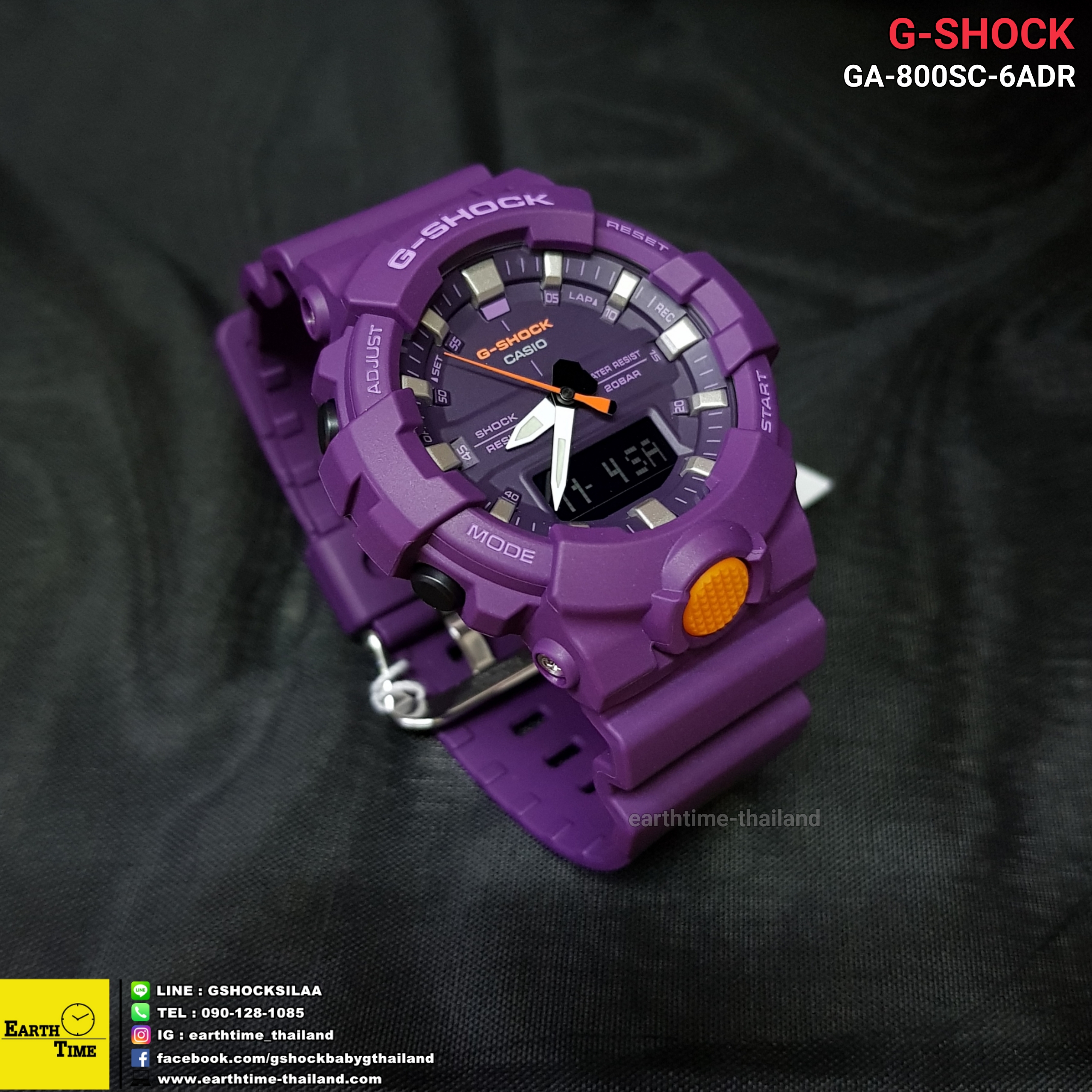 G-Shock GA-800SC Series ของใหม่แท้100% รับประกัน 1 ปี รุ่น GA-800SC-6ADR