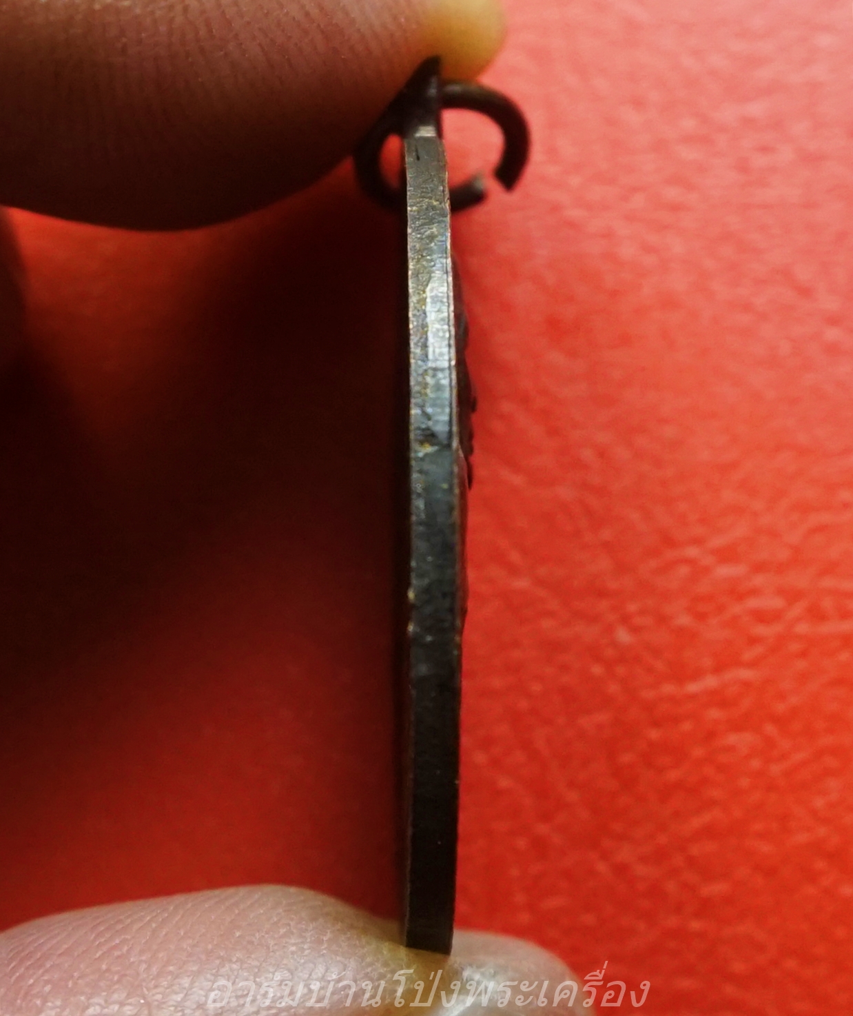 เจ้าอธิการสมปอง วัดหนองหอย จ.ราชบุรี รุ่น๑ เสาร์๕ เนื้อทองแดงรมดำ(องค์ที่2)