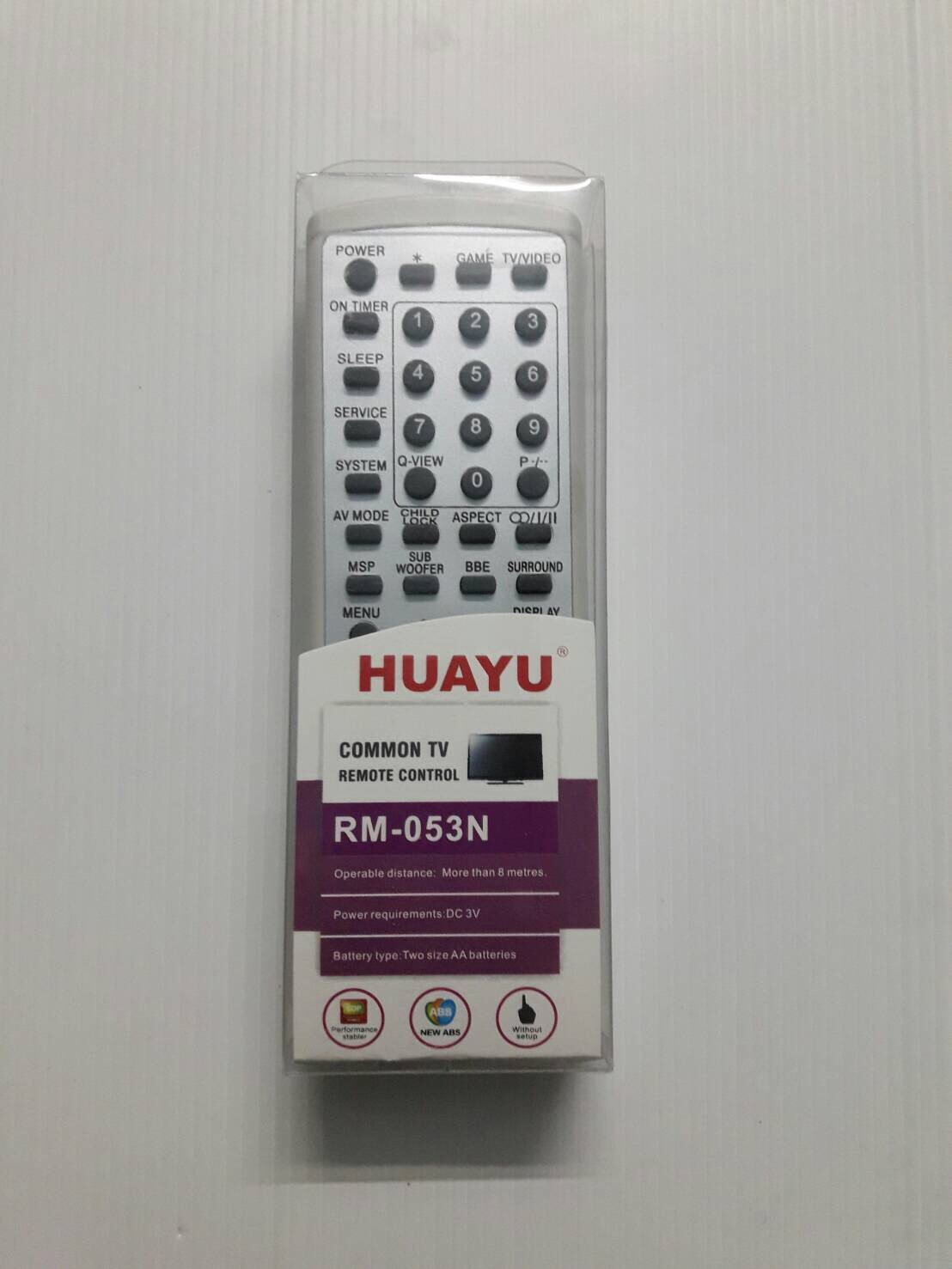 รีโมทรวมทีวีไอว่า TV Aiwa RM-053N ​ใช้ได้ทุกรุ่น